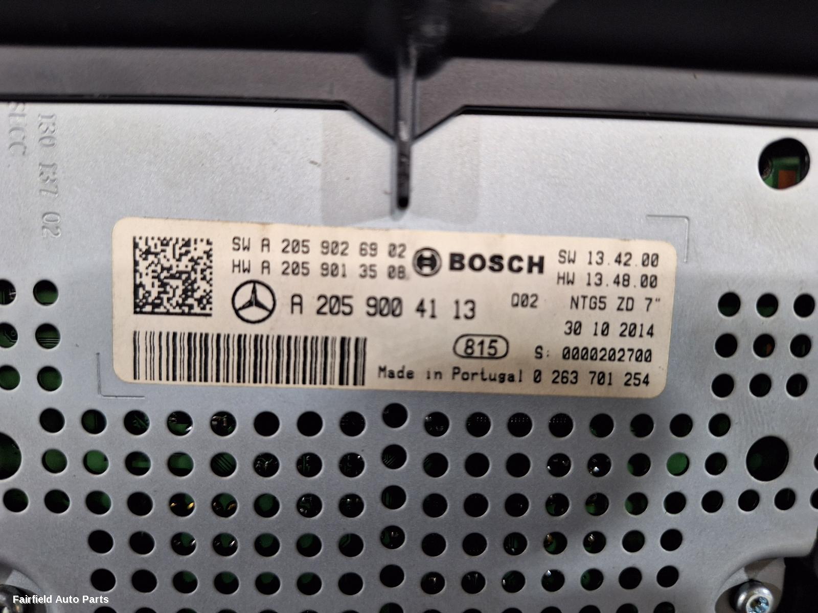 2014-2018 Mercedes C Class Radio Cd Dvd Sat Tv