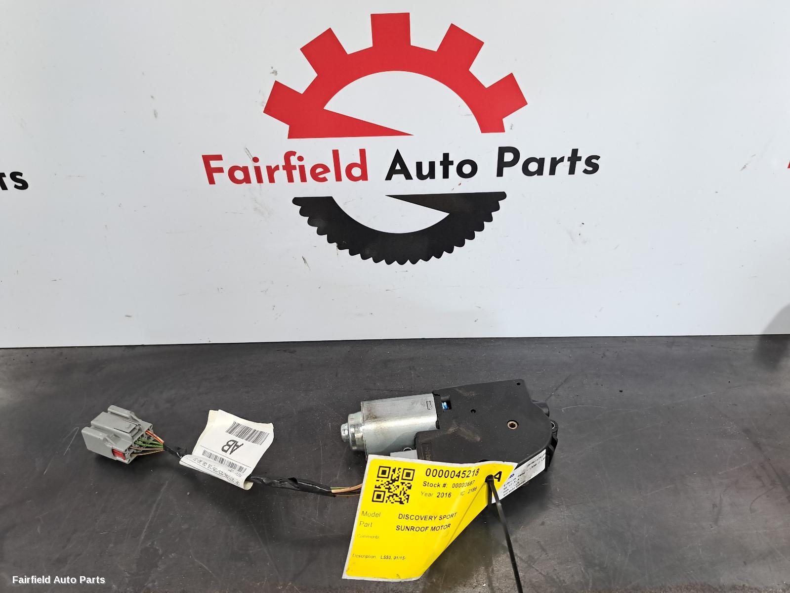 2015-2026 Land Rover Discovery Sport Sunroof Motor