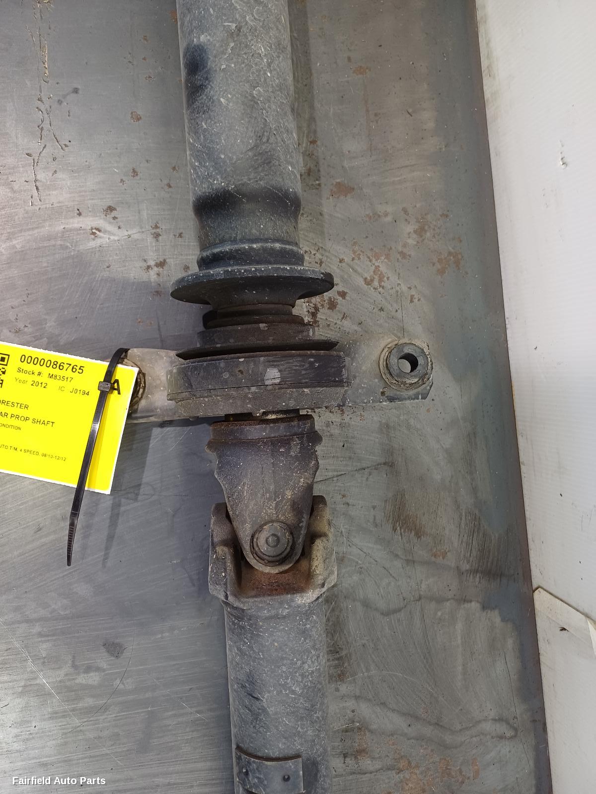 2010-2012 Subaru Forester Rear Drive Shaft