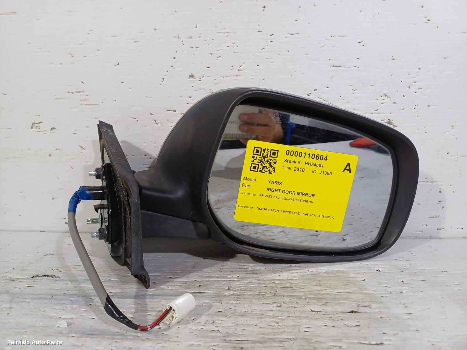 2005-2011 Toyota Yaris Right Door Mirror
