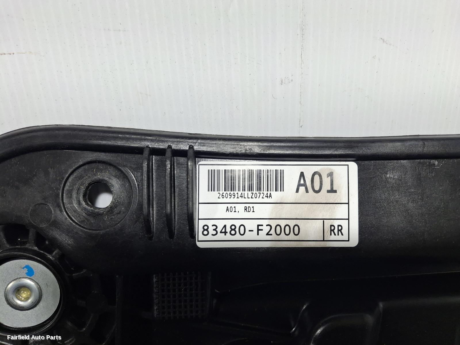 2015-2020 Hyundai Elantra Right Rear Wnd Reg Motor