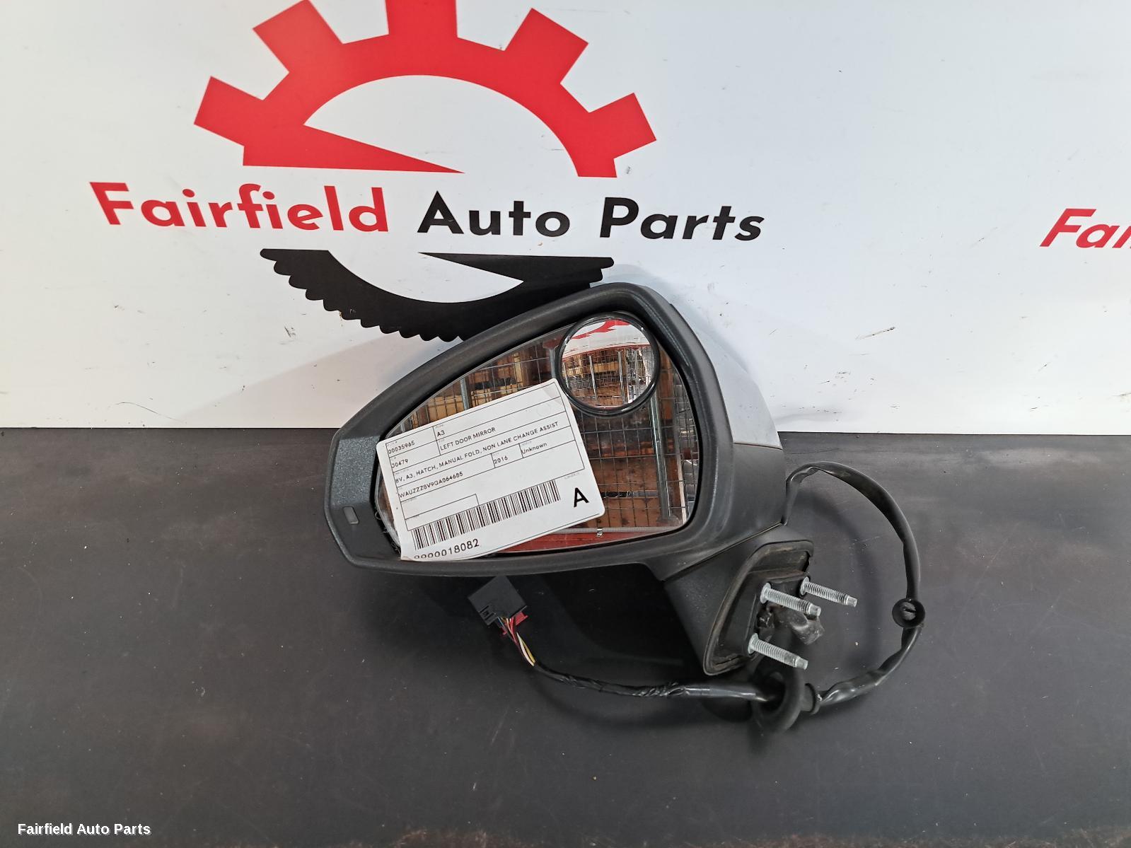 2013-2020 Audi A3 Left Door Mirror