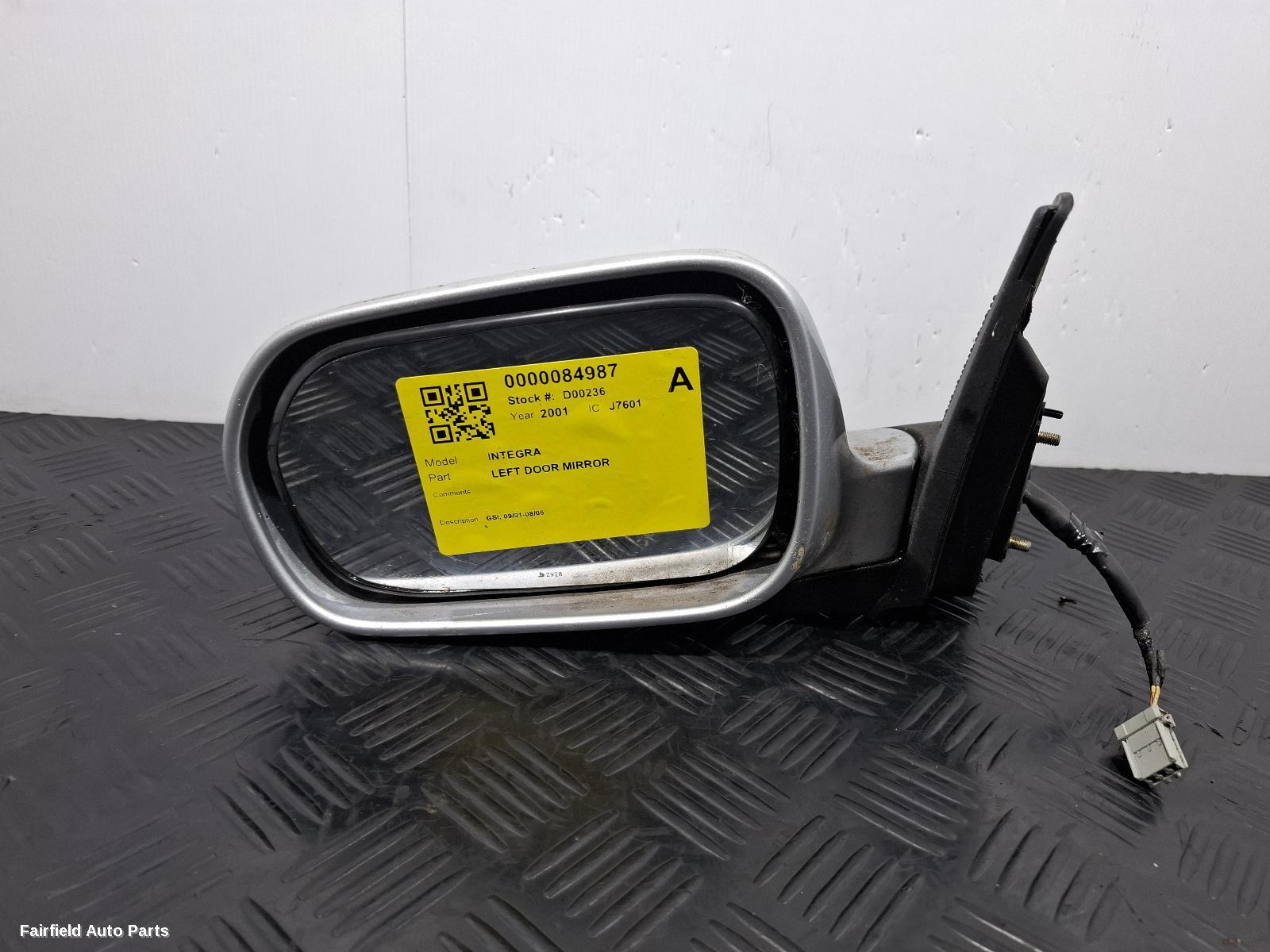 2001-2006 Honda Integra Left Door Mirror