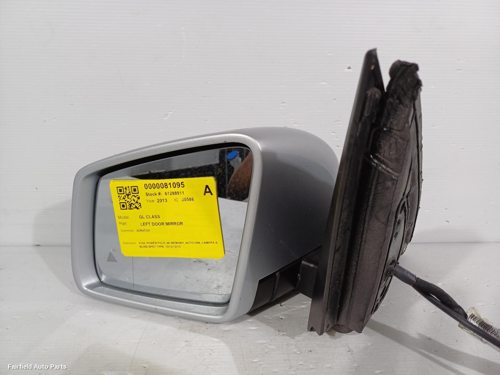 2012-2015 Mercedes Gl Class Left Door Mirror