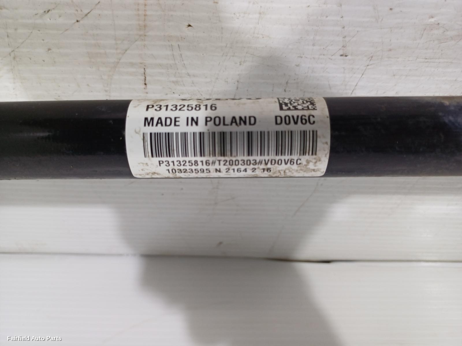 2015-2026 Volvo Xc90 Left Driveshaft