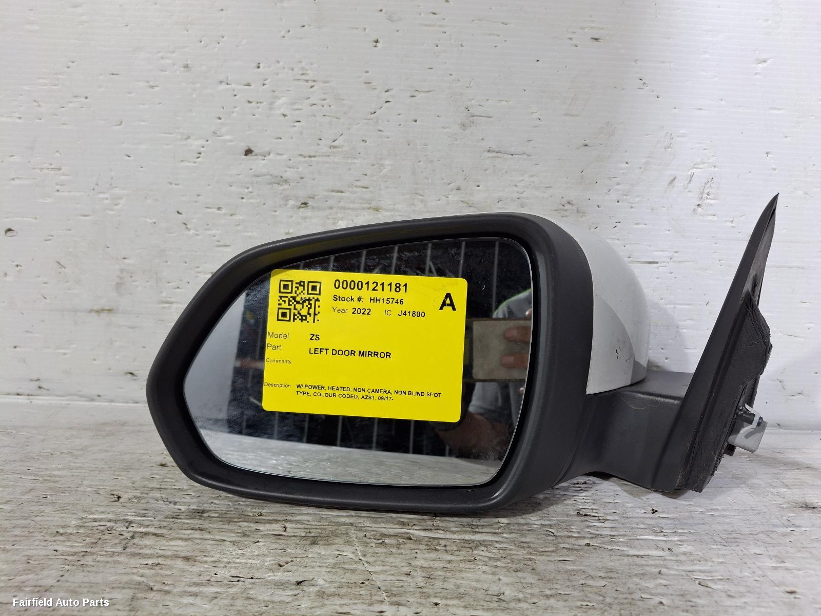 2017-2024 Mg Zs Left Door Mirror