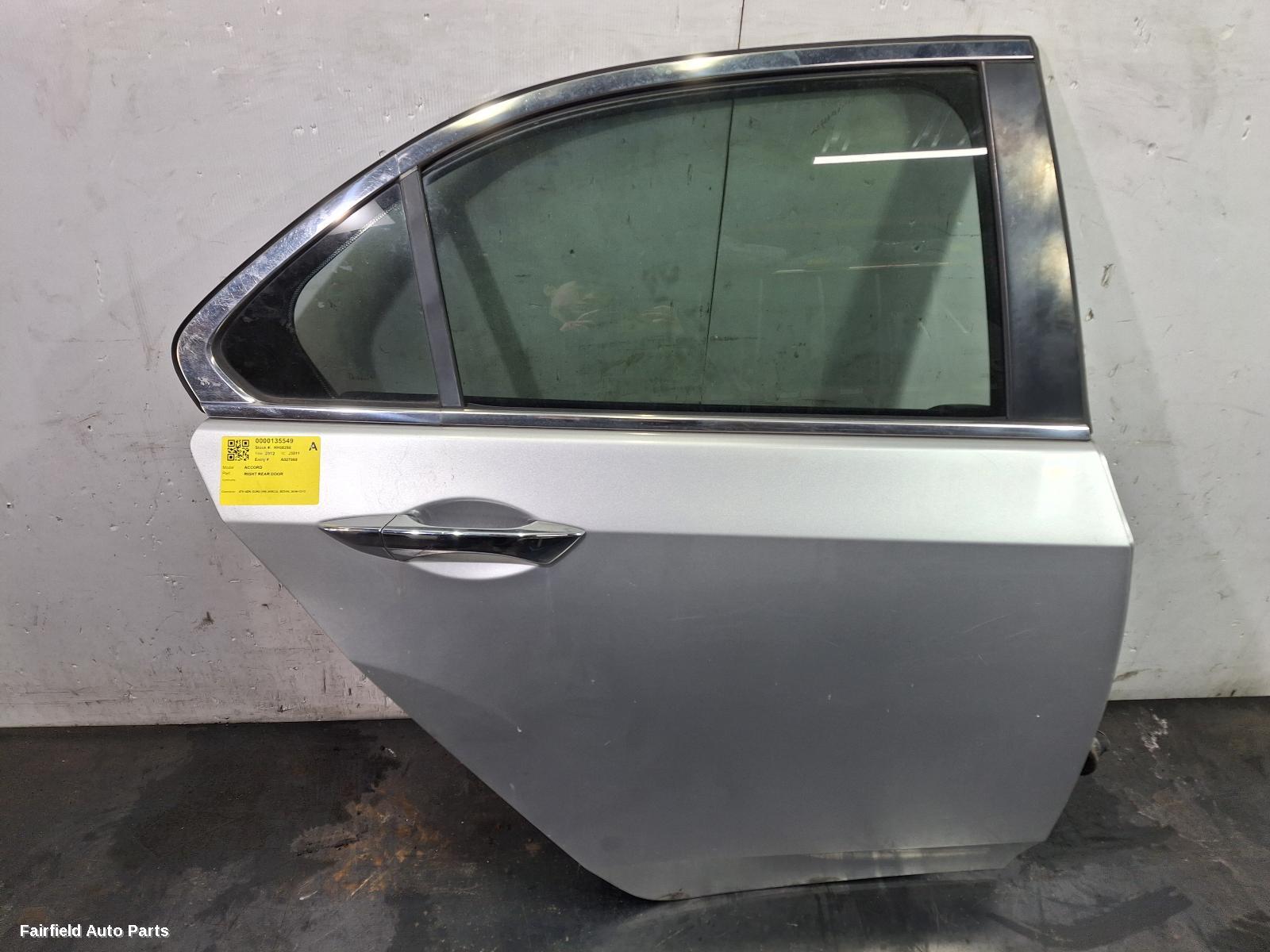 2008-2015 Honda Accord Right Rear Door Sliding