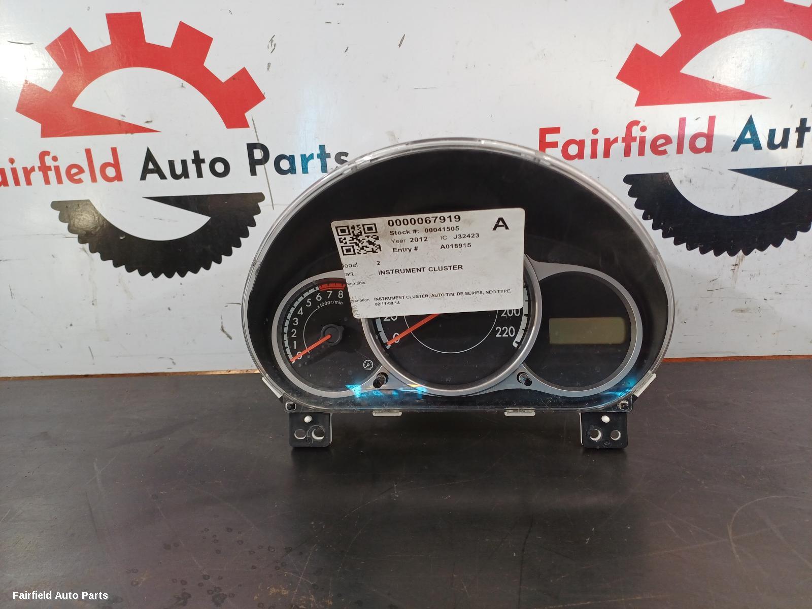 2011-2014 Mazda 2 Instrument Cluster