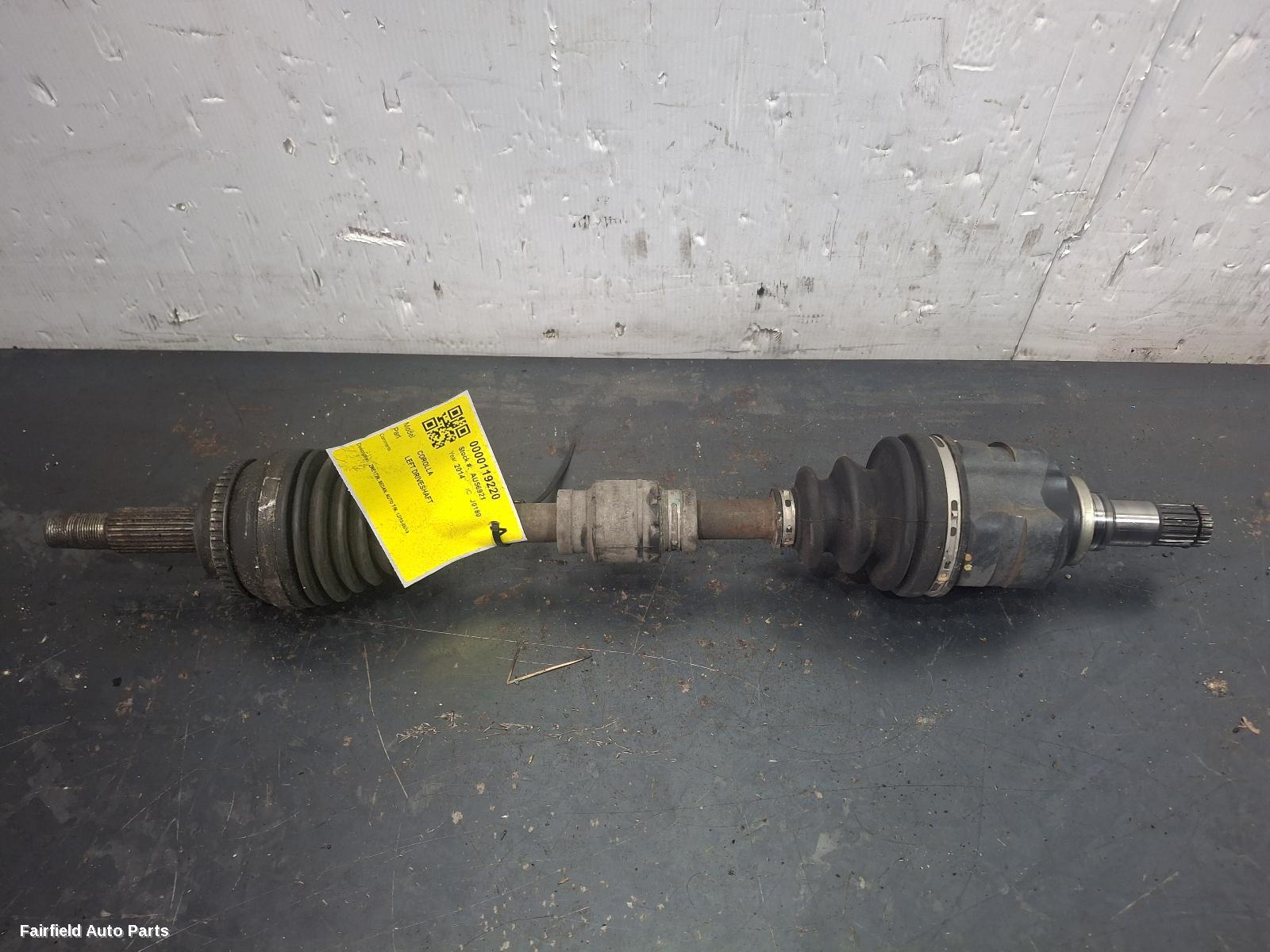 2013-2019 Toyota Corolla Left Driveshaft