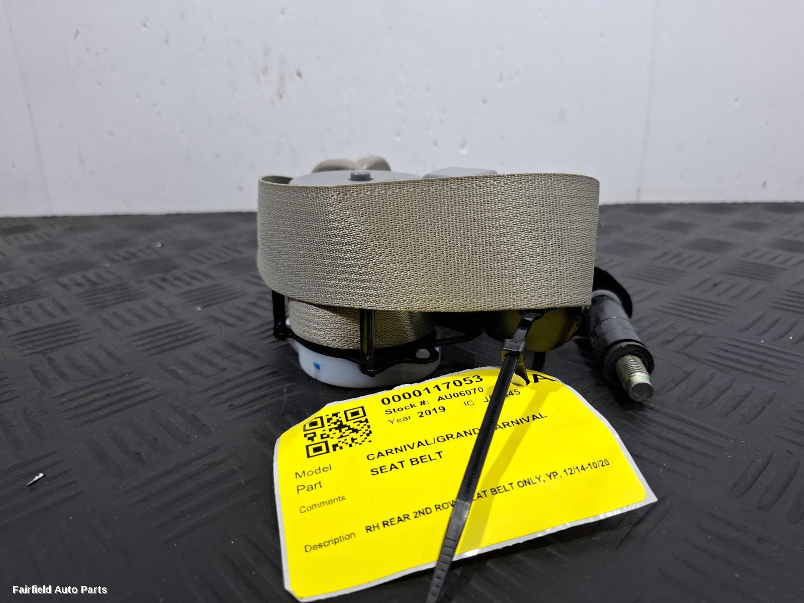 2014-2020 Kia Carnival/grand Carnival Seatbelt Stalk