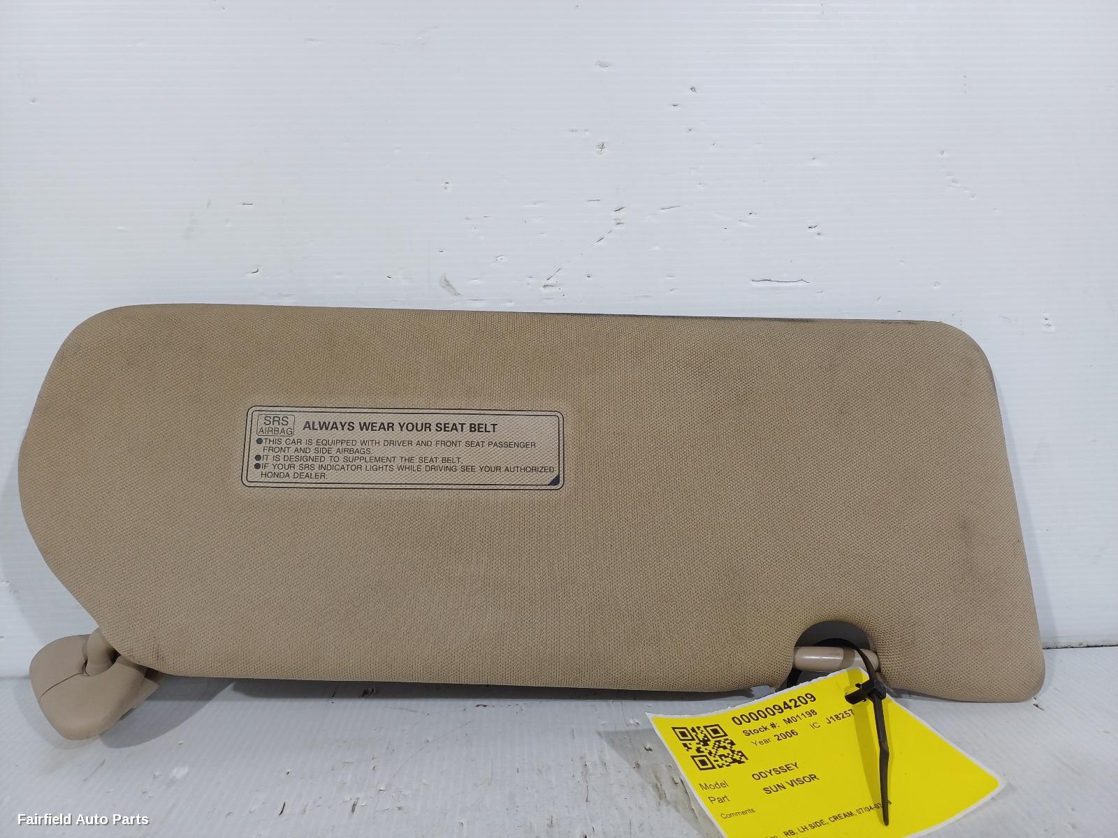 2004-2009 Honda Odyssey Sunvisor