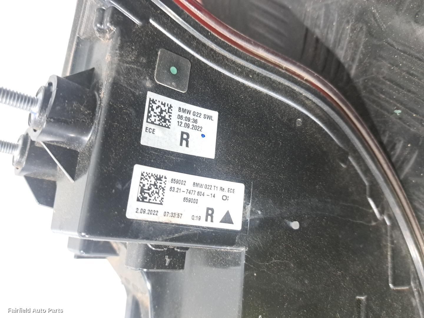 2021-2024 Bmw I4 Right Taillight
