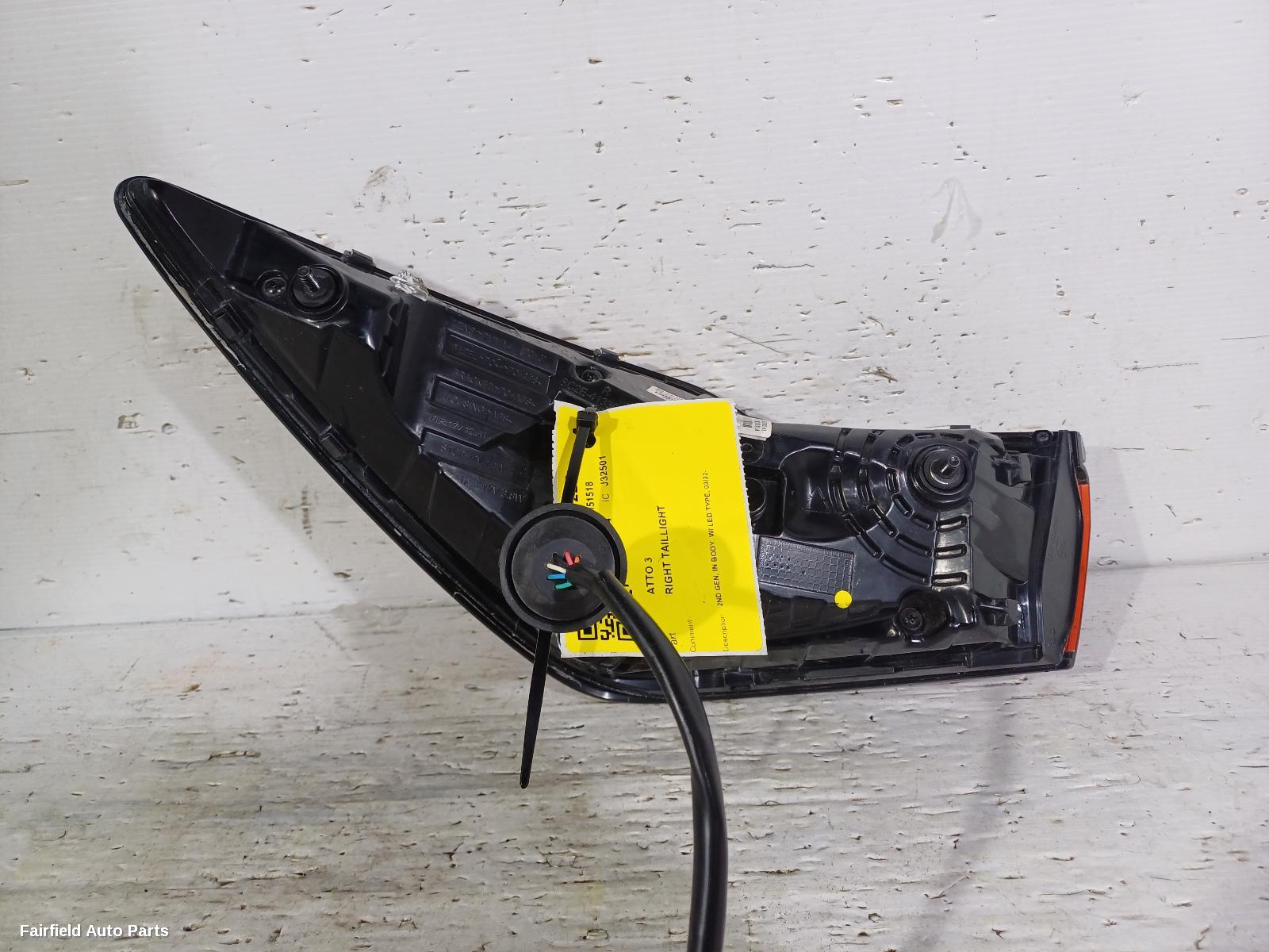 2022-2025 Byd Atto 3 Right Taillight