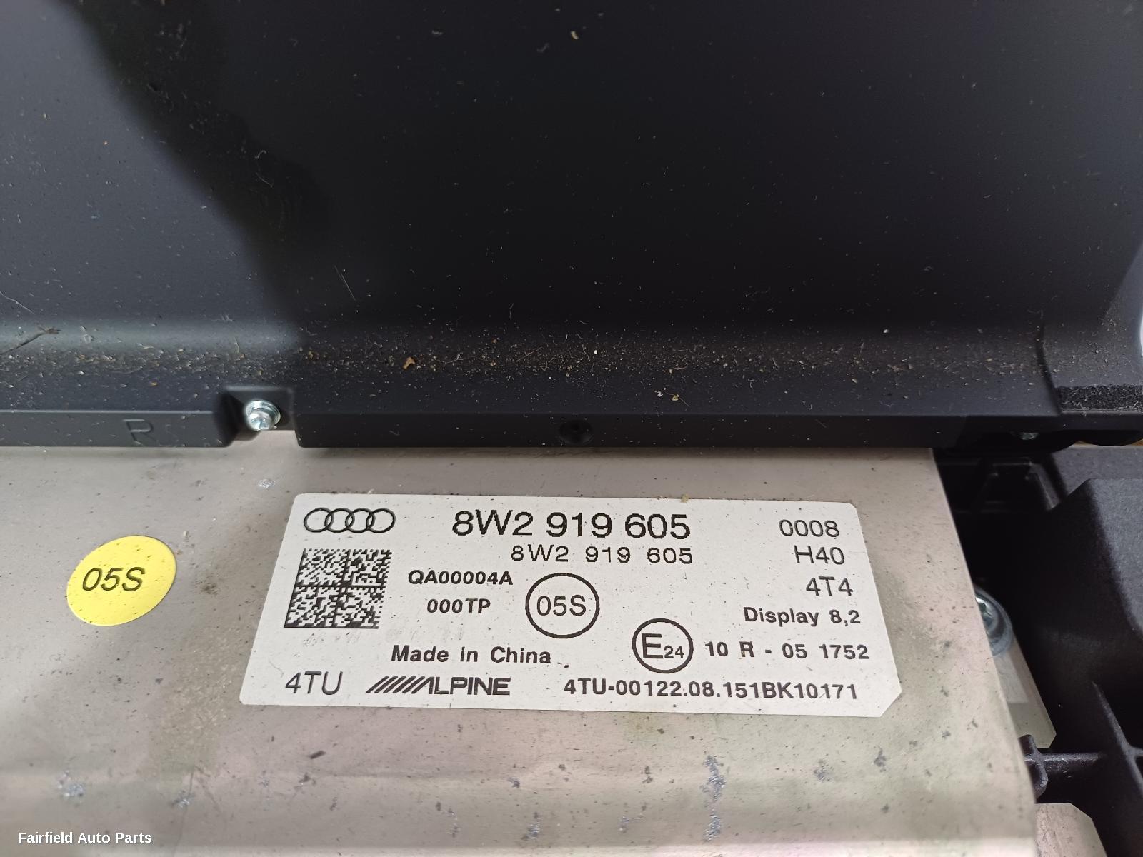 2015-2020 Audi A4 Radio Cd Dvd Sat Tv