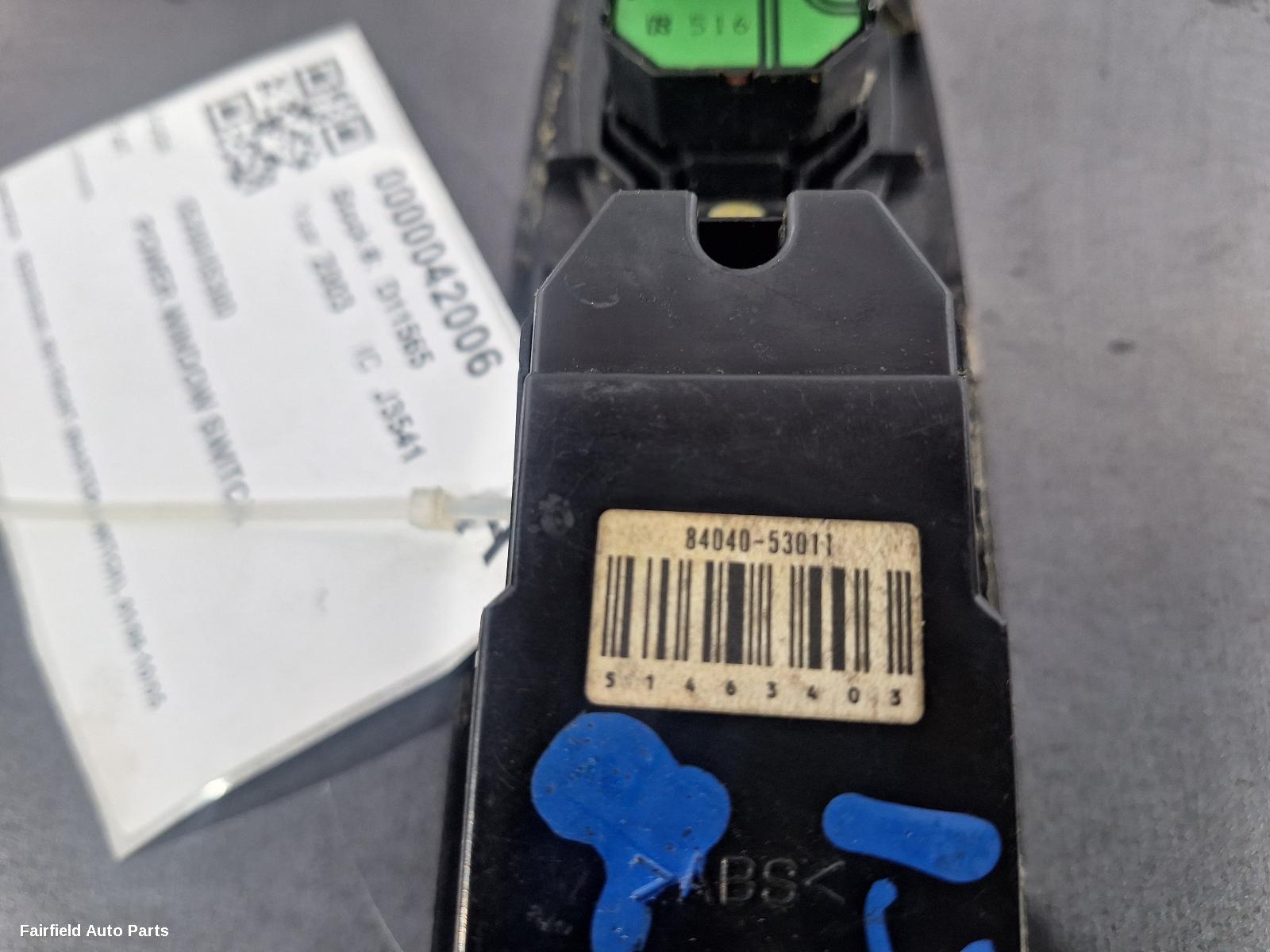 2003 Lexus Is200/is300 Pwr Dr Wind Switch