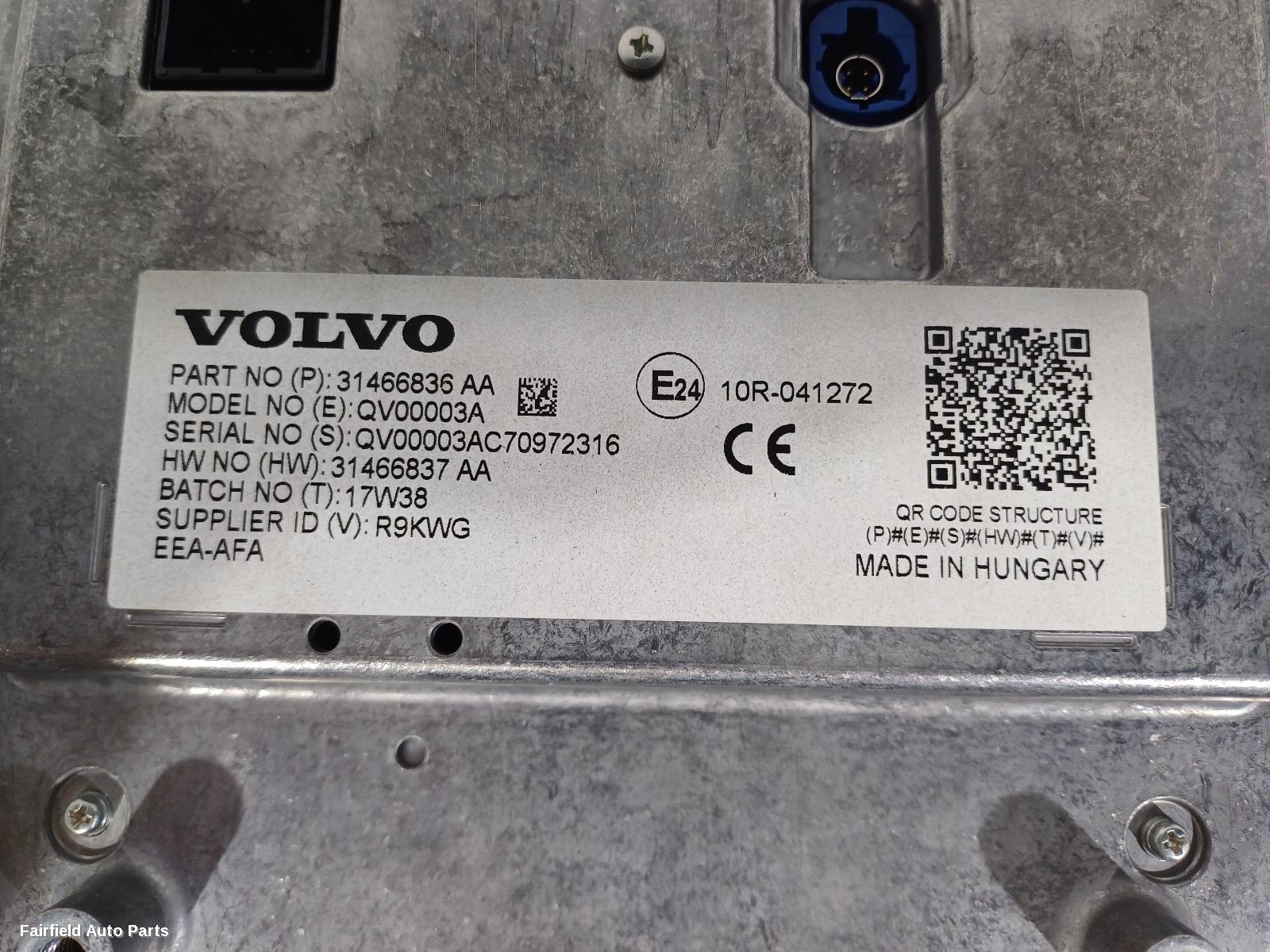2015-2026 Volvo Xc90 Radio Cd Dvd Sat Tv