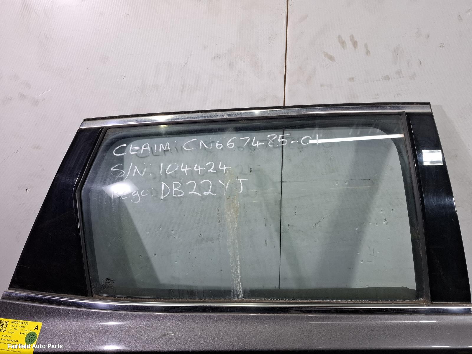 2018-2023 Hyundai Santa Fe Right Rear Door Sliding