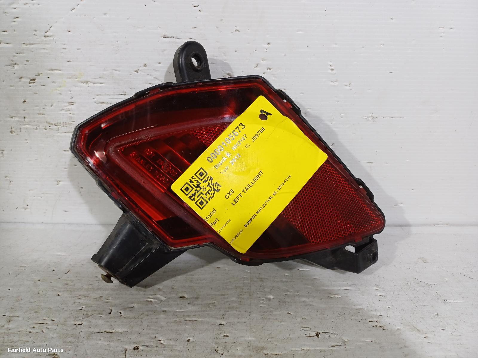 2012-2016 Mazda Cx5 Left Taillight