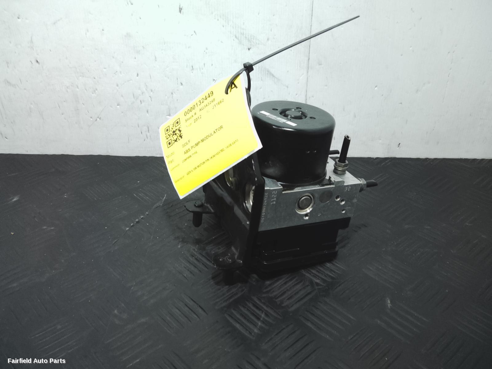 2008-2013 Volkswagen Golf Abs Pump Modulator