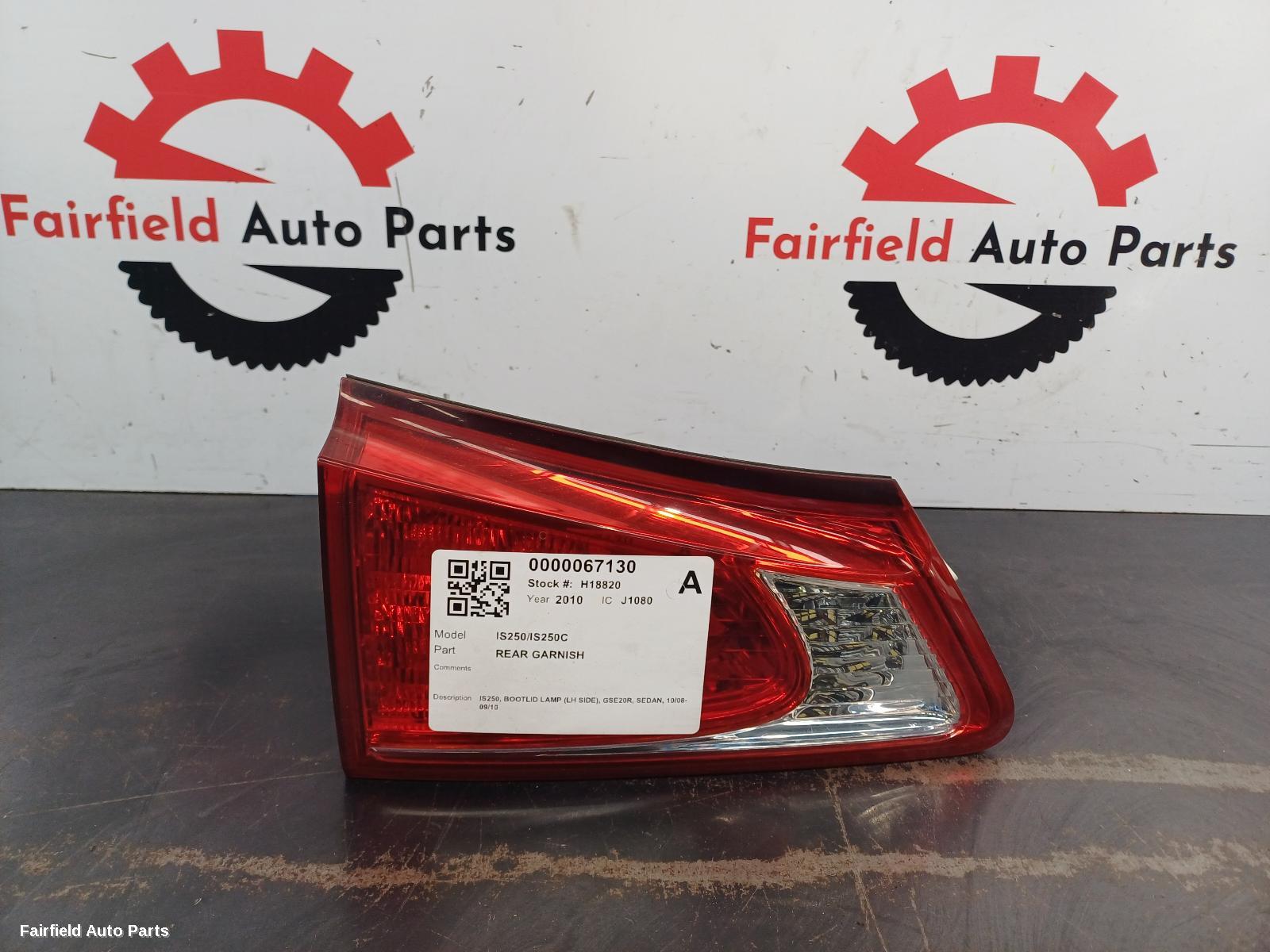 2008-2010 Lexus Is250/is250c Rear Garnish