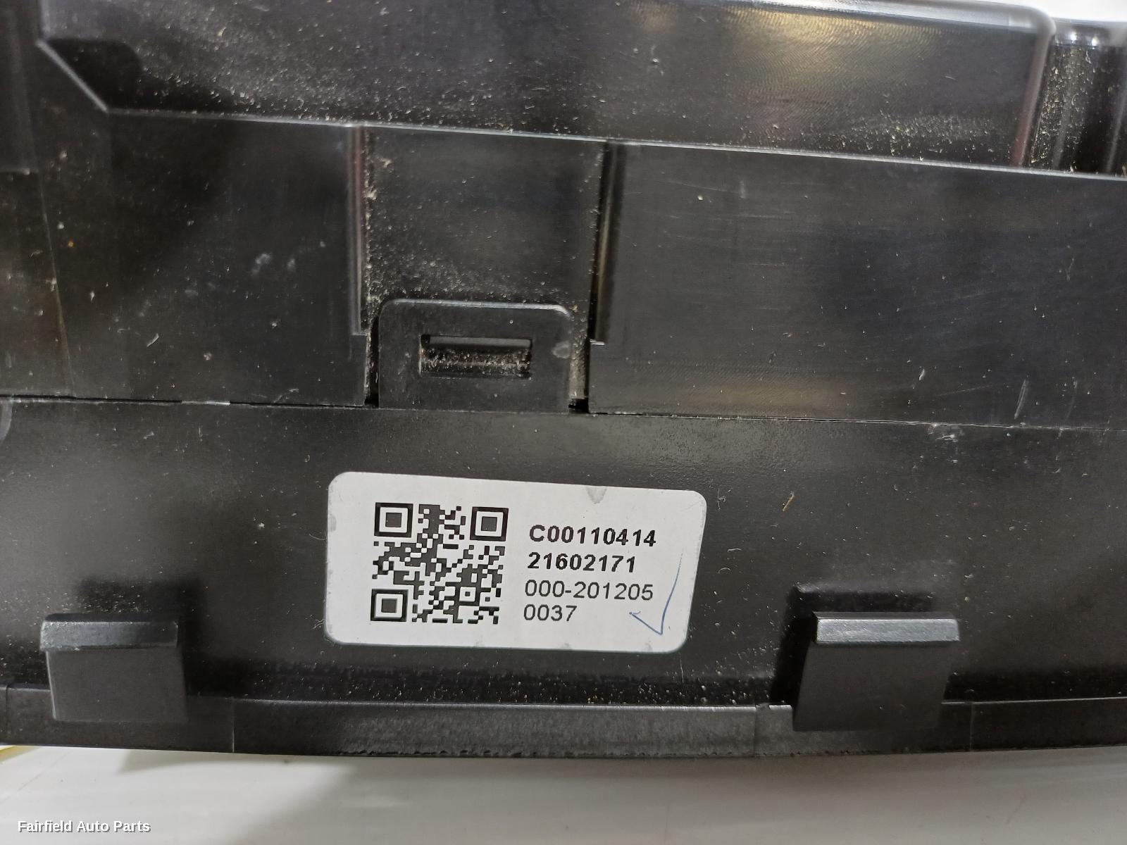 2017-2021 Ldv T60 Heater Ac Controls