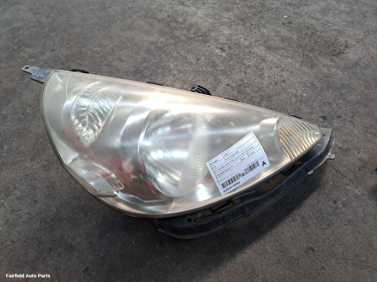 2003 Honda Jazz Right Headlamp