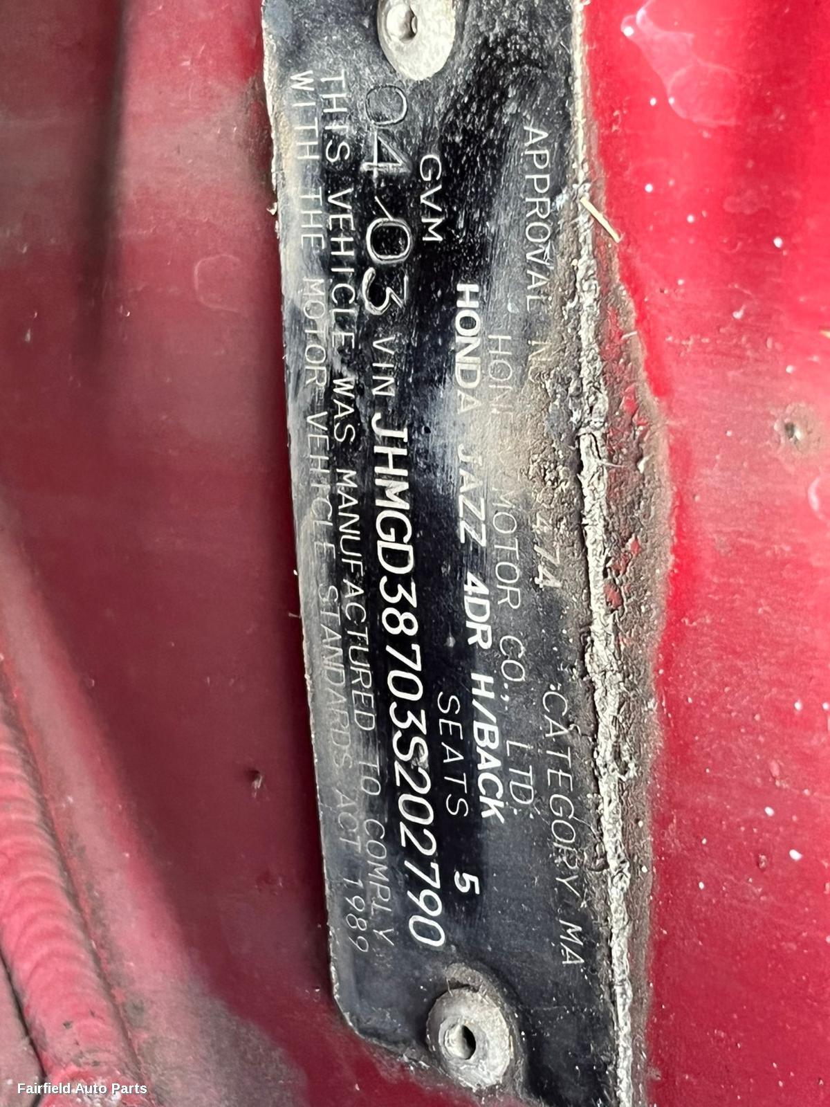 2003 Honda Jazz Bonnet