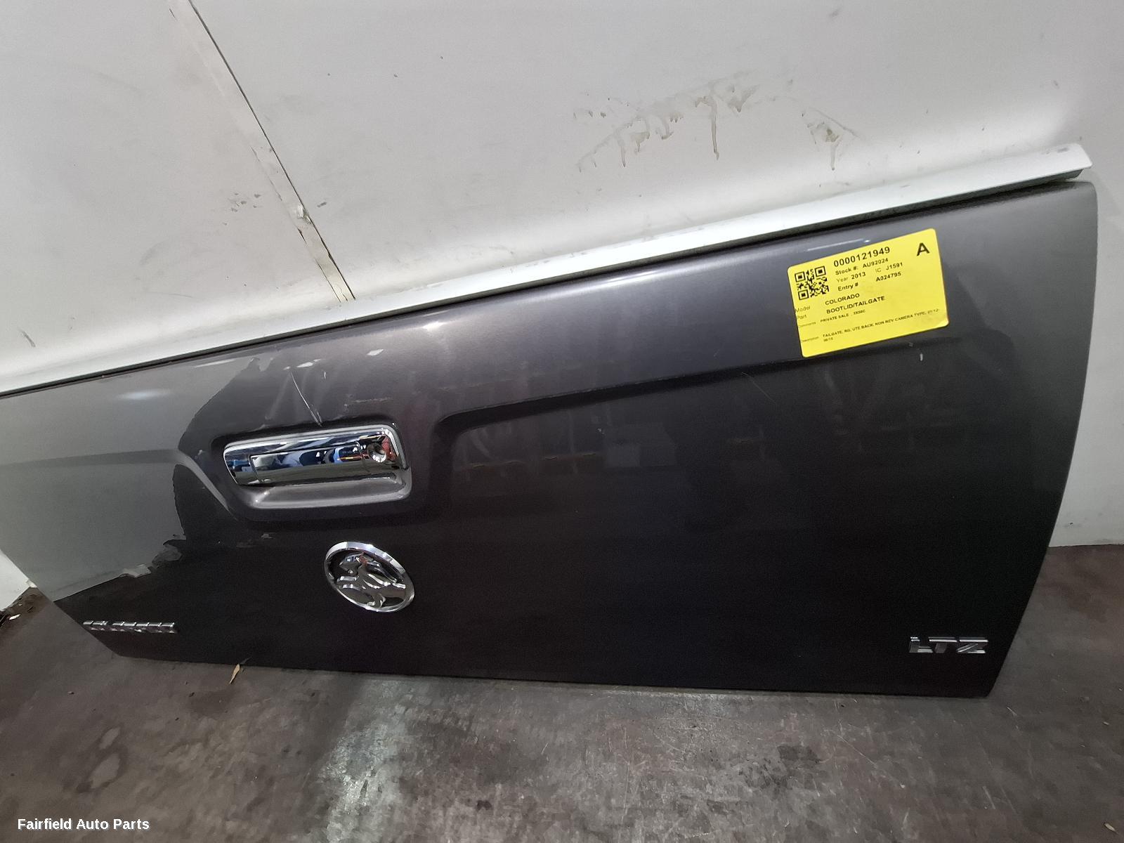 2012-2016 Holden Colorado Bootlid Tailgate