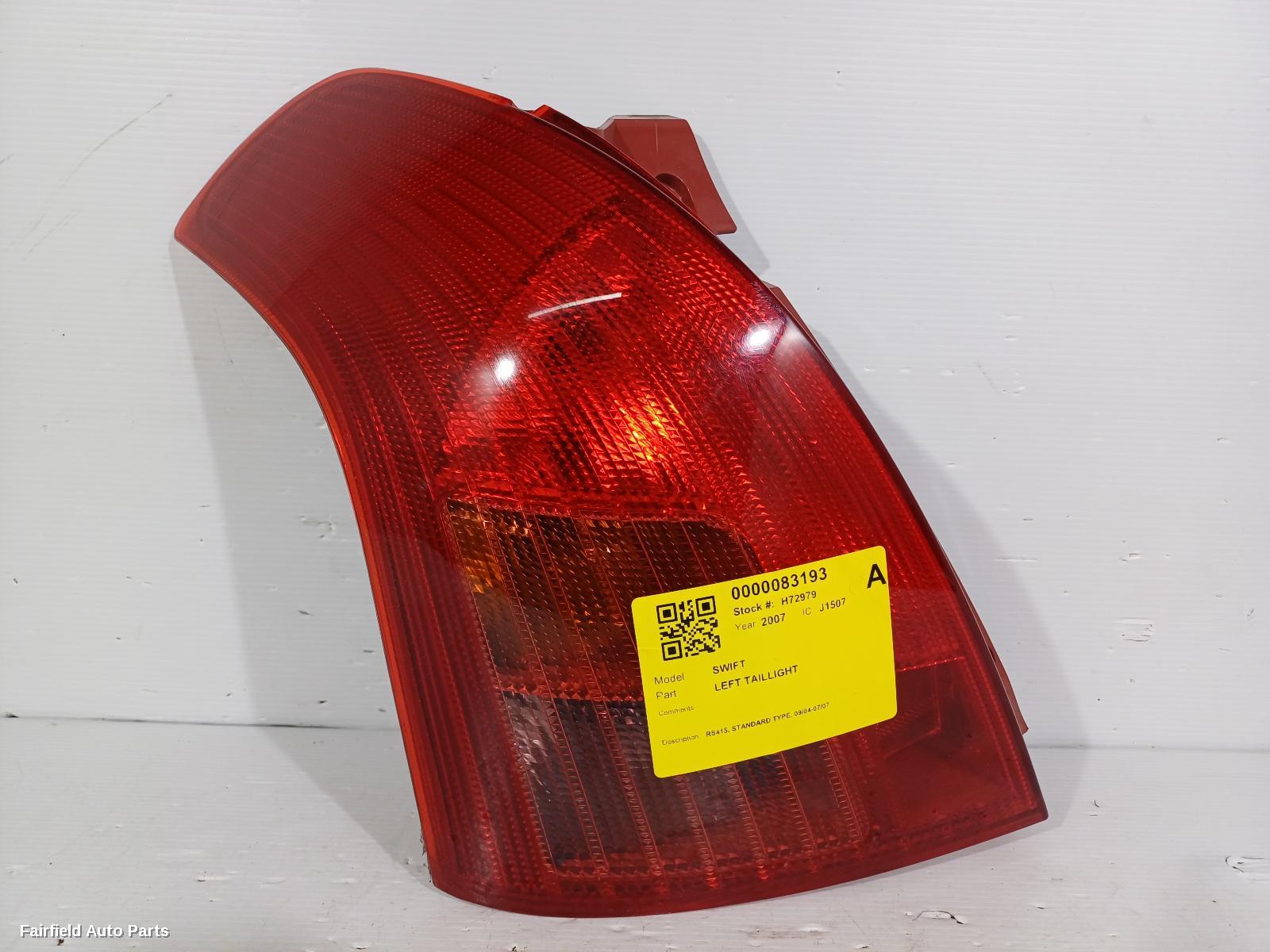2004-2007 Suzuki Swift Left Taillight