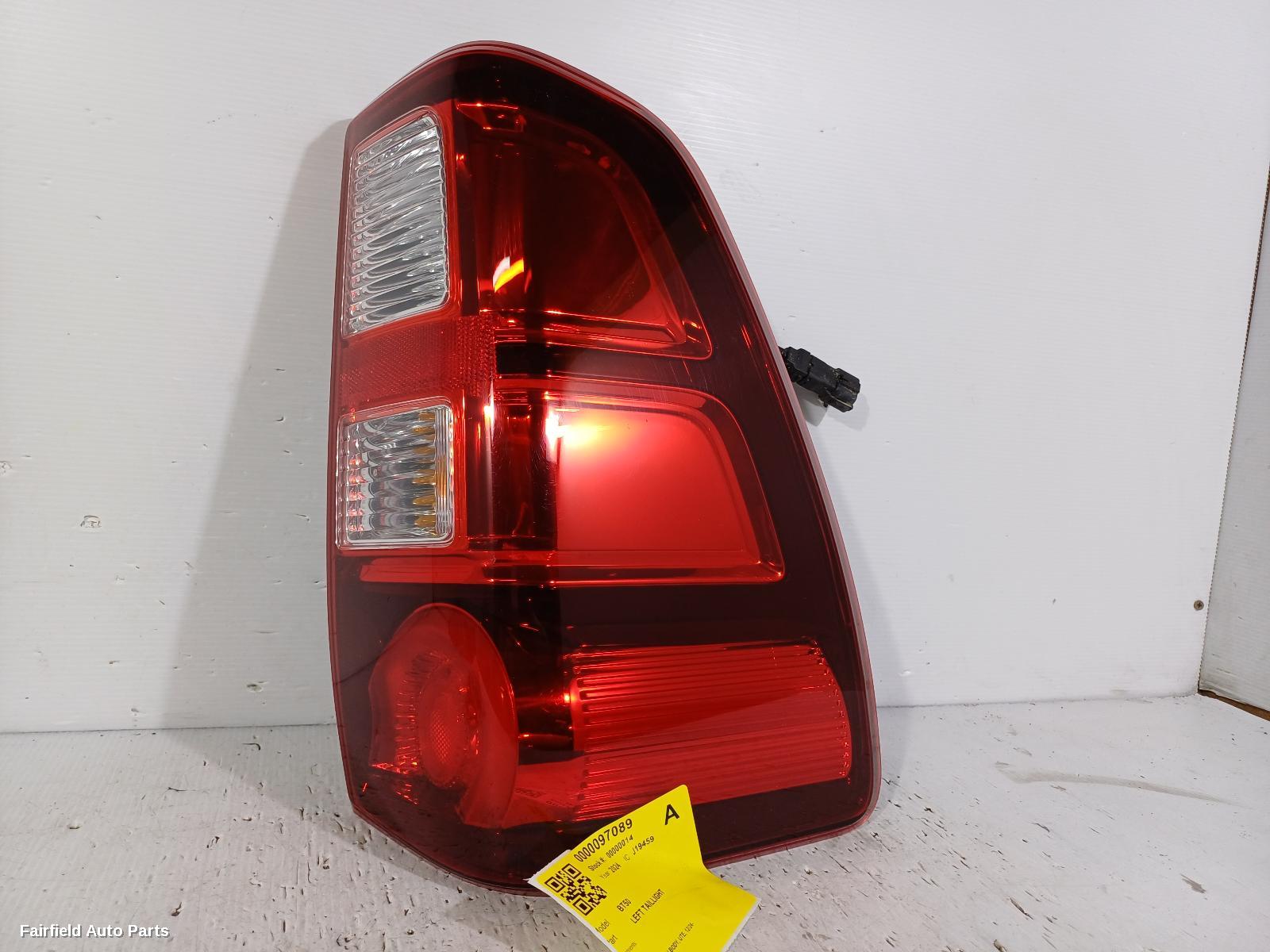 2024 Mazda Bt50 Left Taillight