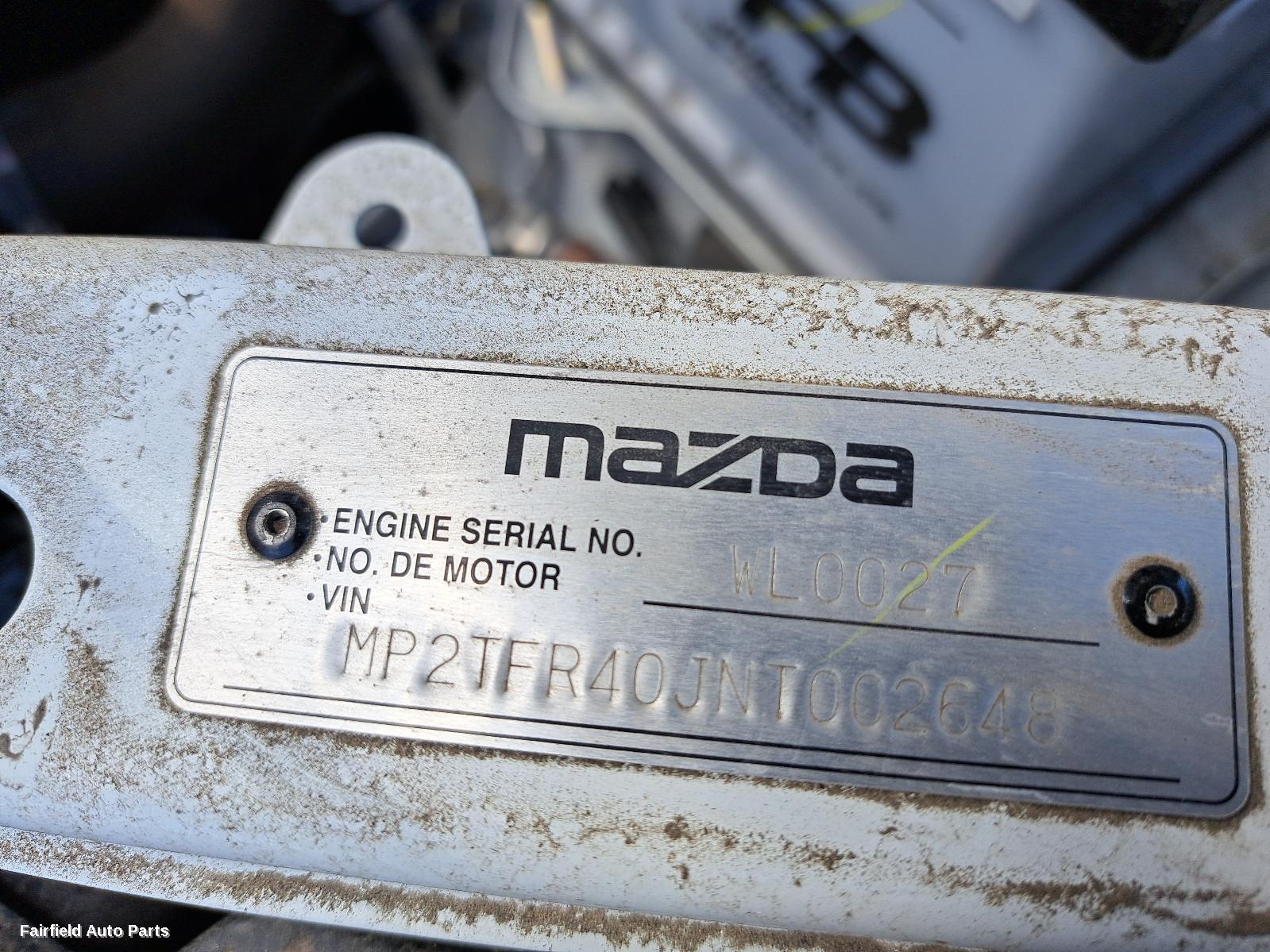 2021 Mazda Bt50 Starter
