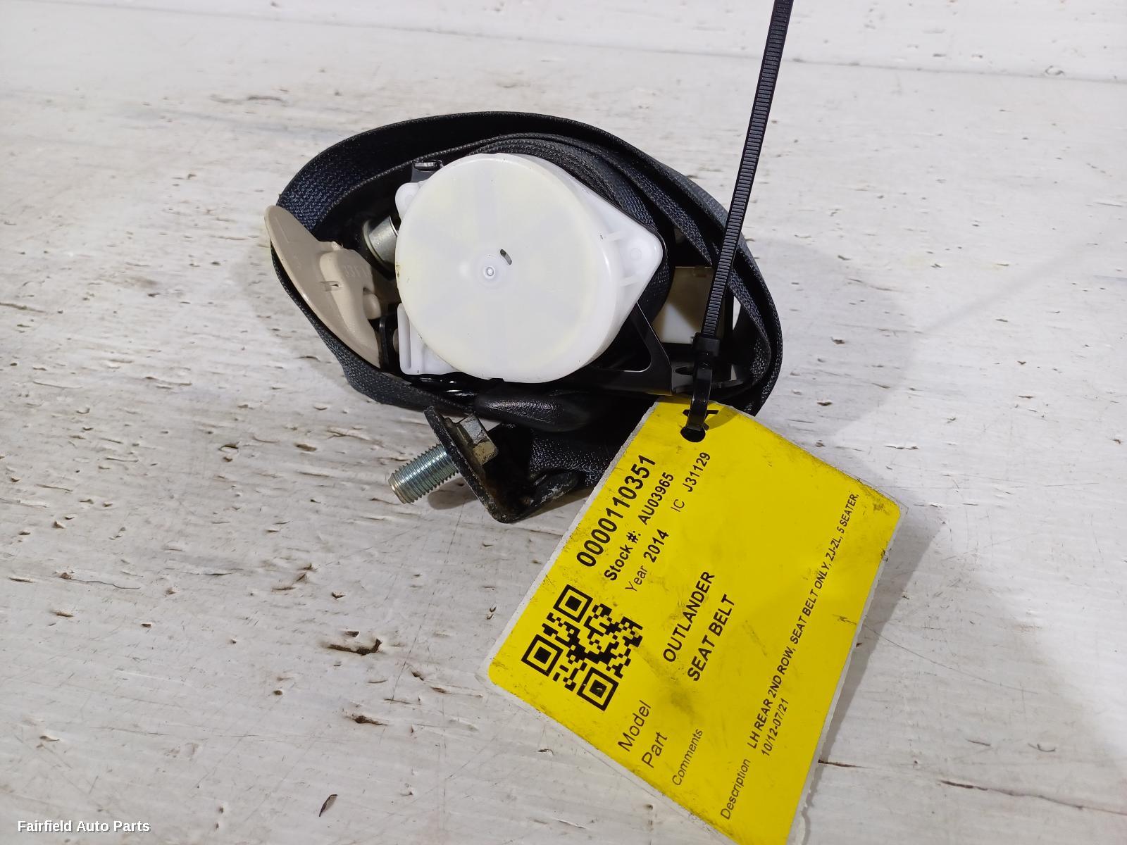 2012-2021 Mitsubishi Outlander Seatbelt Stalk