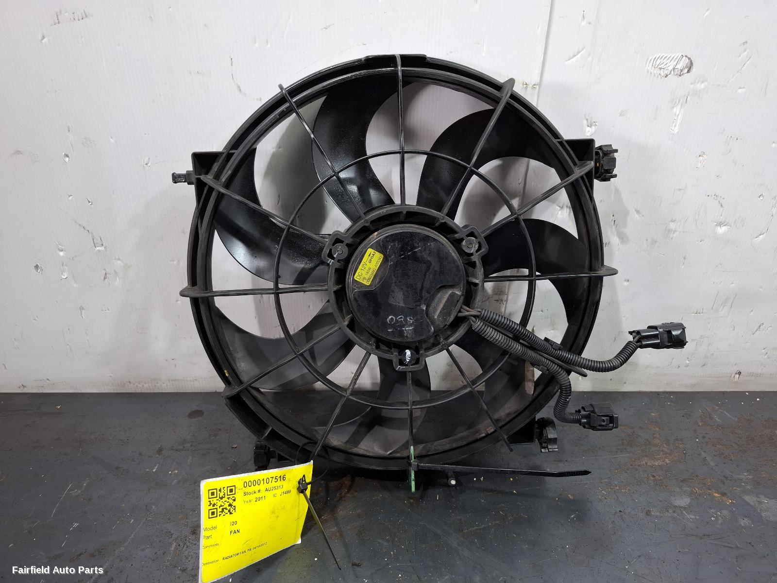 2010-2012 Hyundai I20 Fan