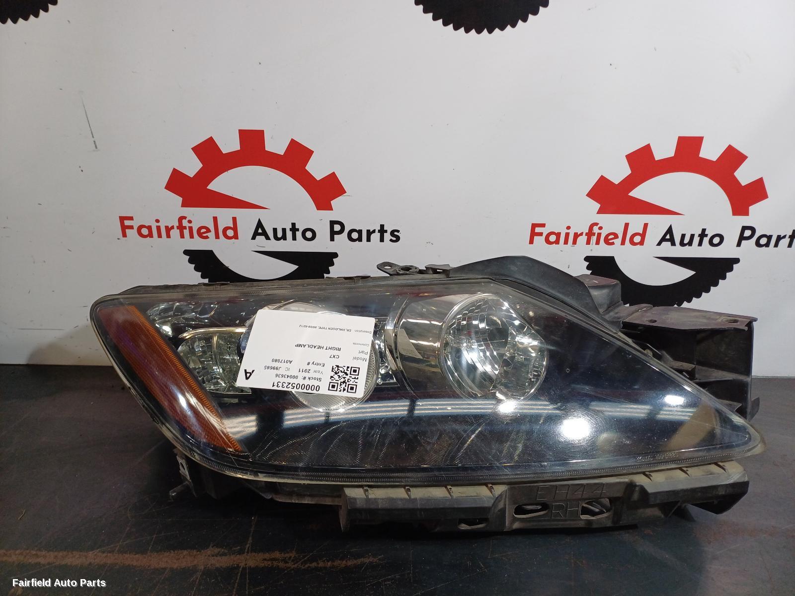 2009-2012 Mazda Cx7 Right Headlamp