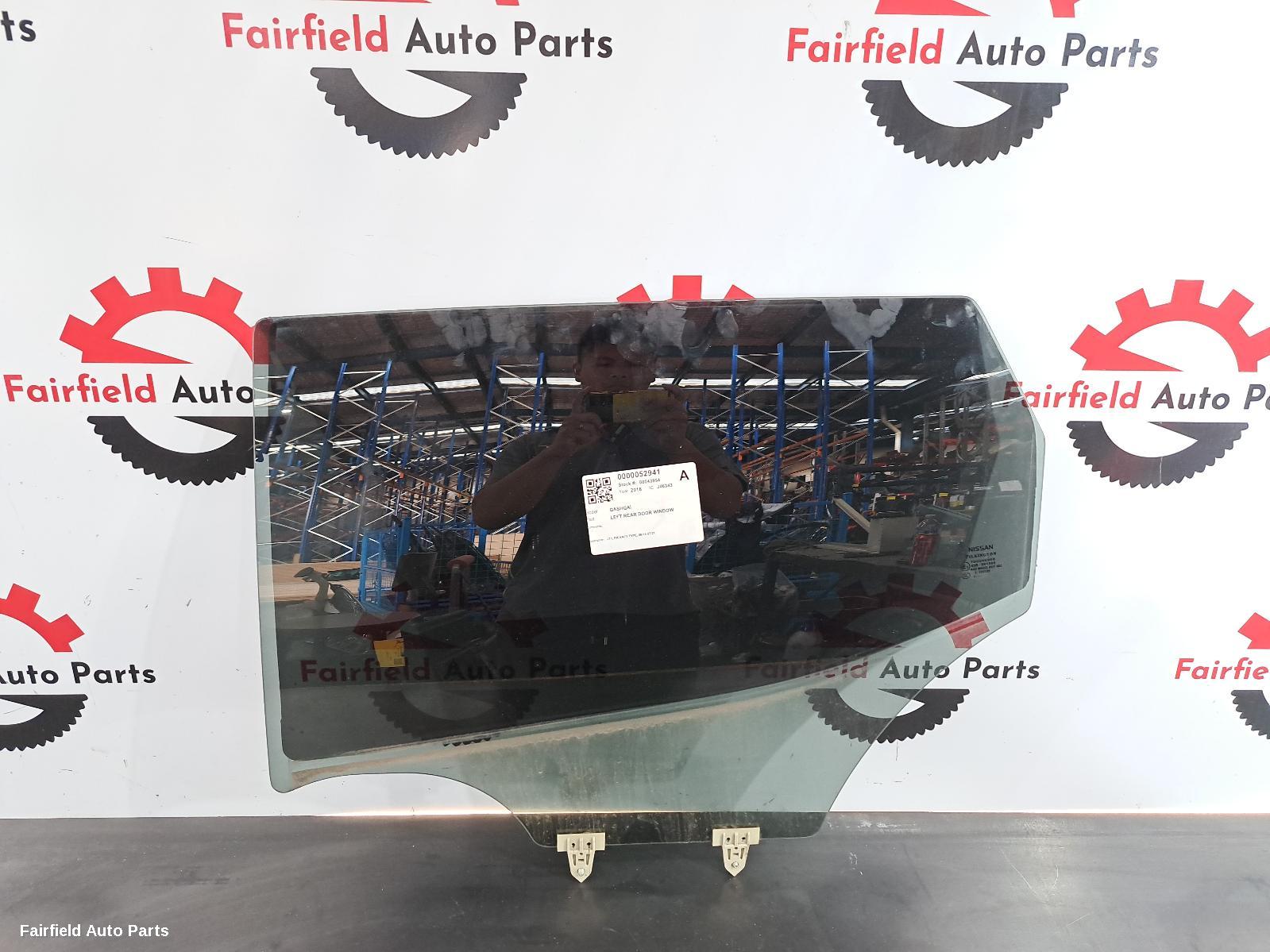 2013-2021 Nissan Qashqai Left Rear Door Window