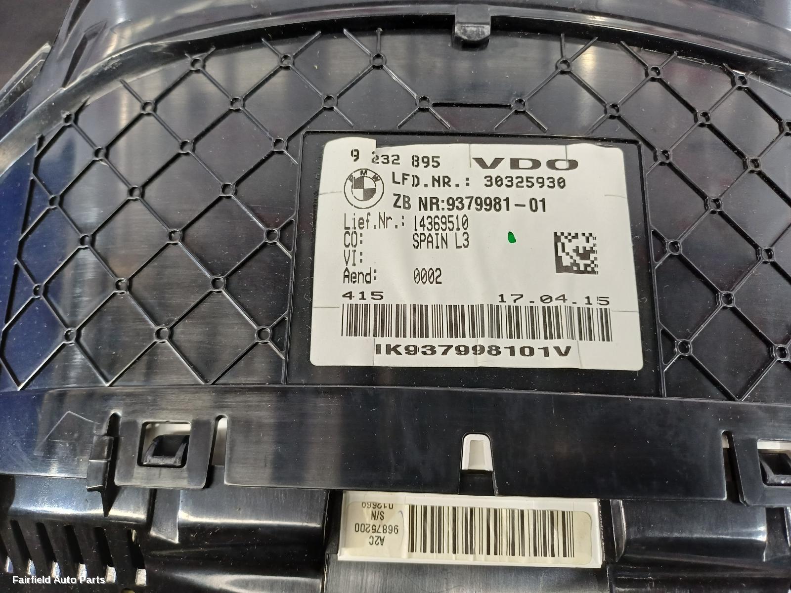2013-2020 Bmw 4 Series Instrument Cluster