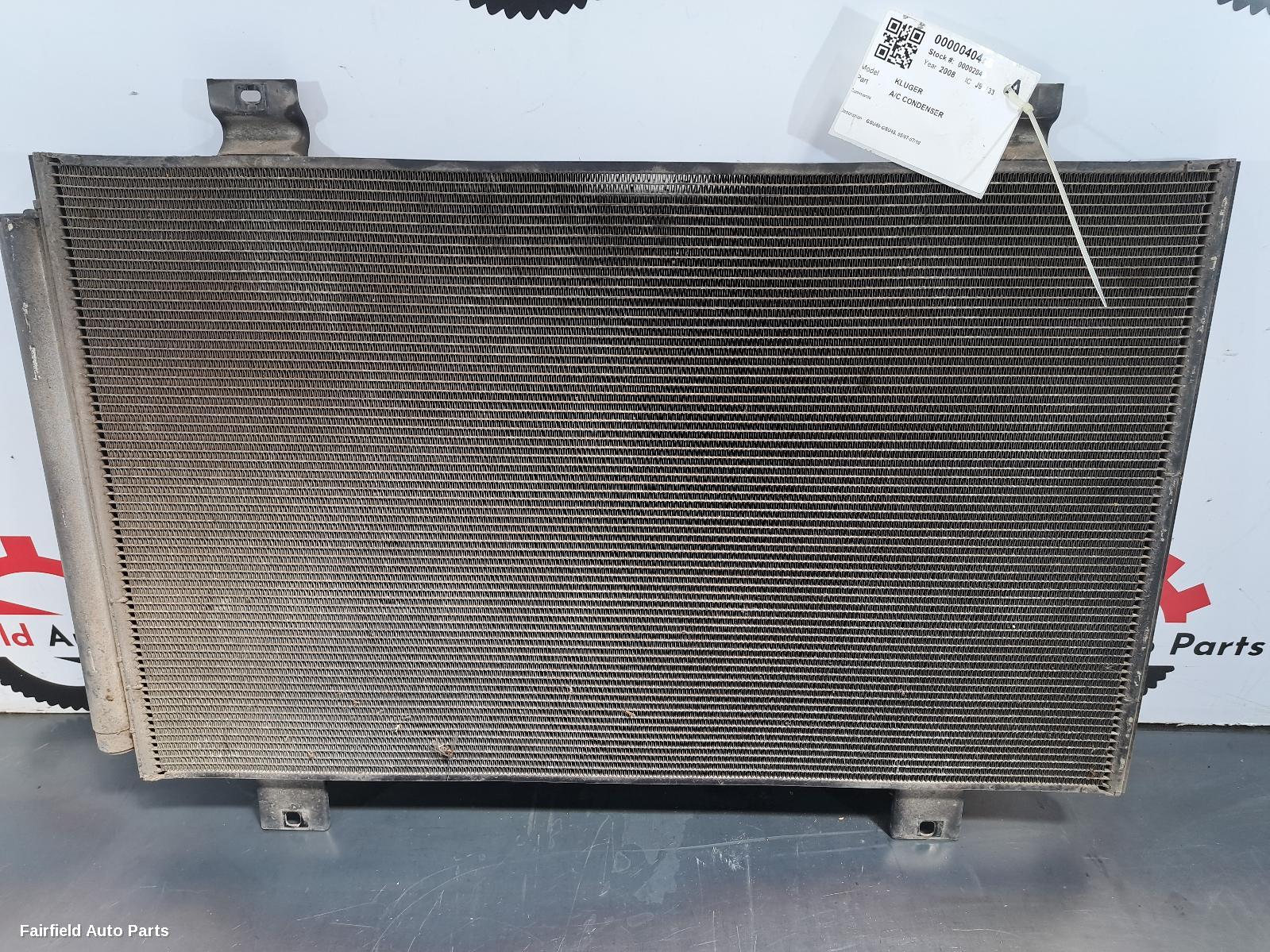 2007-2010 Toyota Kluger A C Condenser