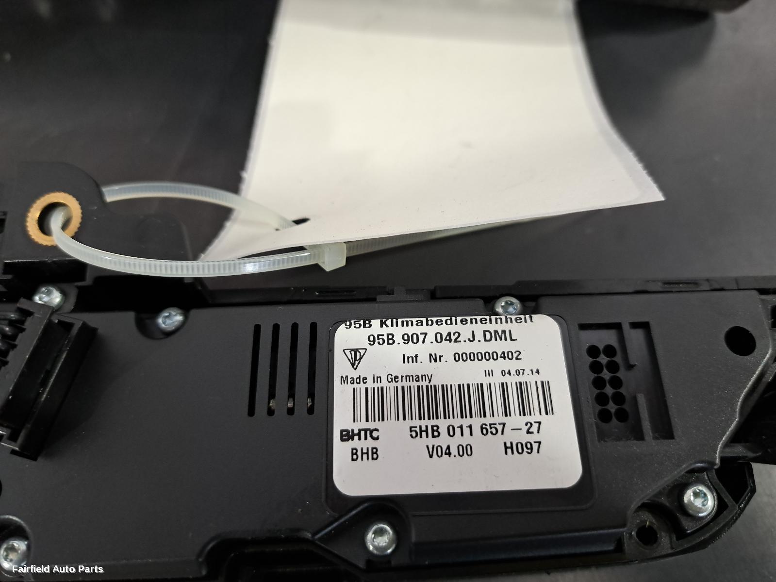 2014-2025 Porsche Macan Heater Ac Controls