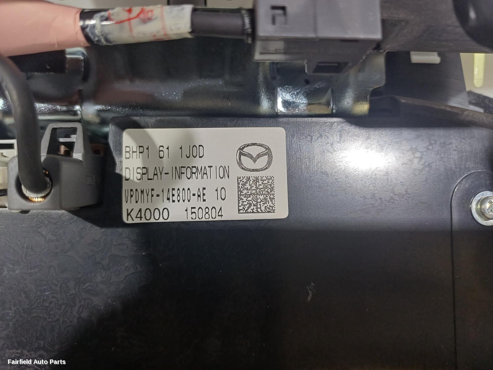 2013-2016 Mazda 3 Radio Cd Dvd Sat Tv
