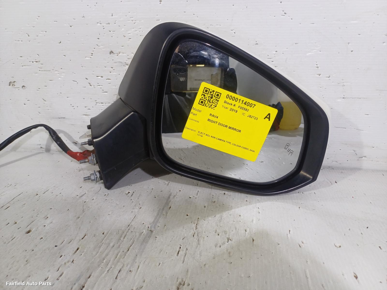 2018-2025 Toyota Rav4 Right Door Mirror