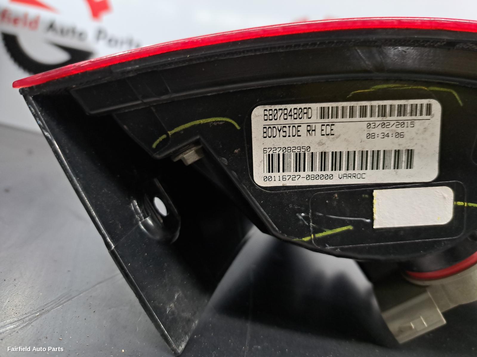 2015 Fiat Freemont Right Taillight