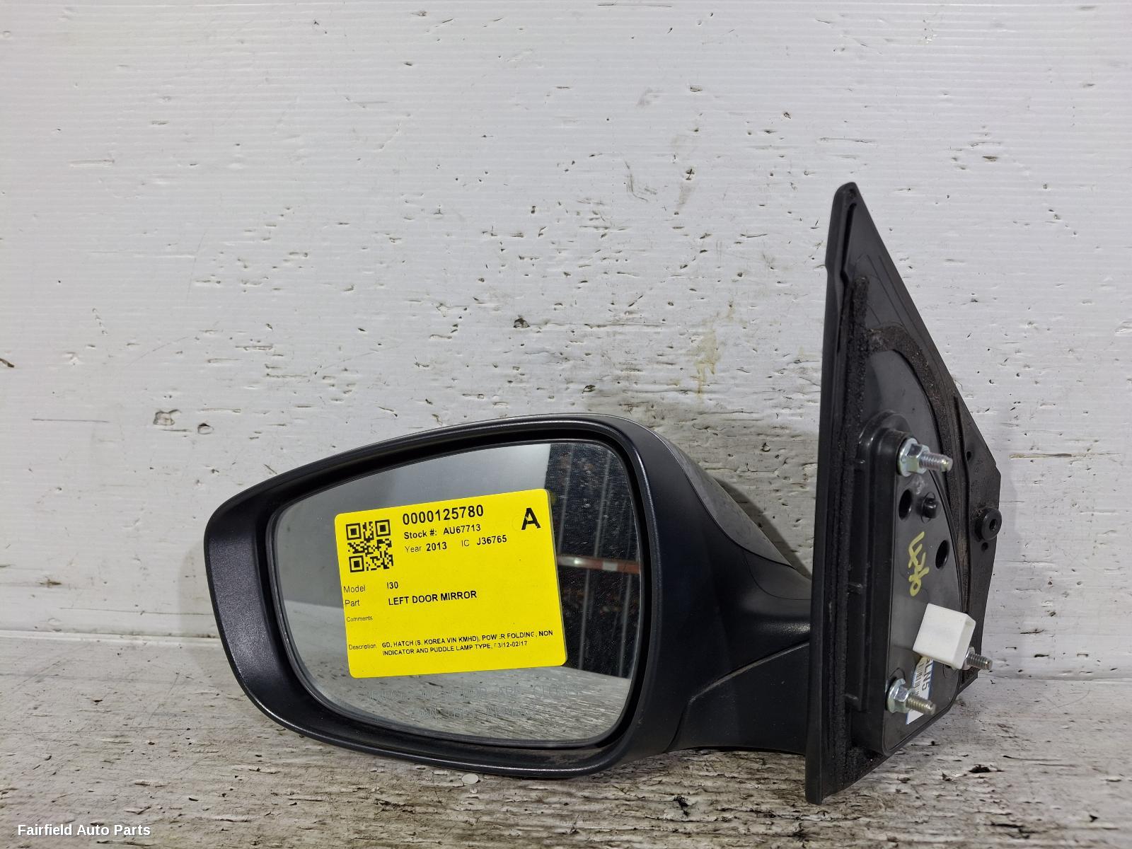 2012-2017 Hyundai I30 Left Door Mirror