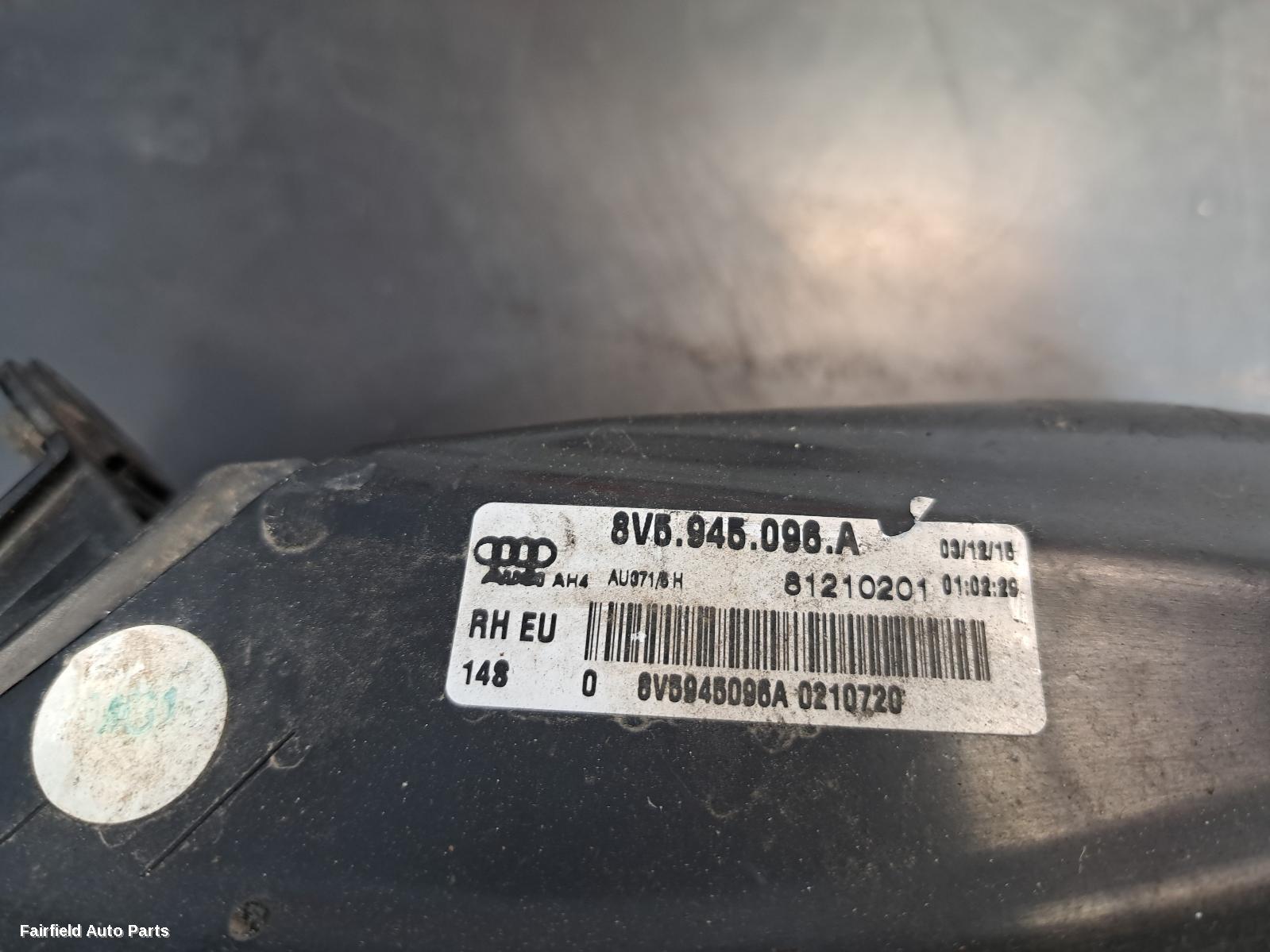 2016 Audi A3 Right Taillight