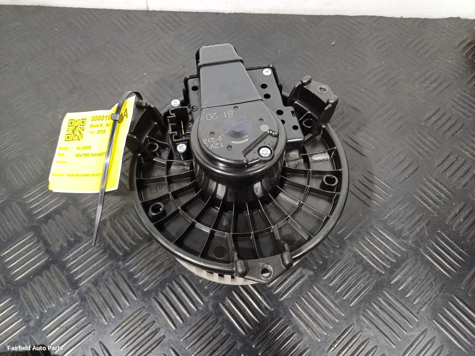 2007-2014 Toyota Kluger Heater Fan Motor