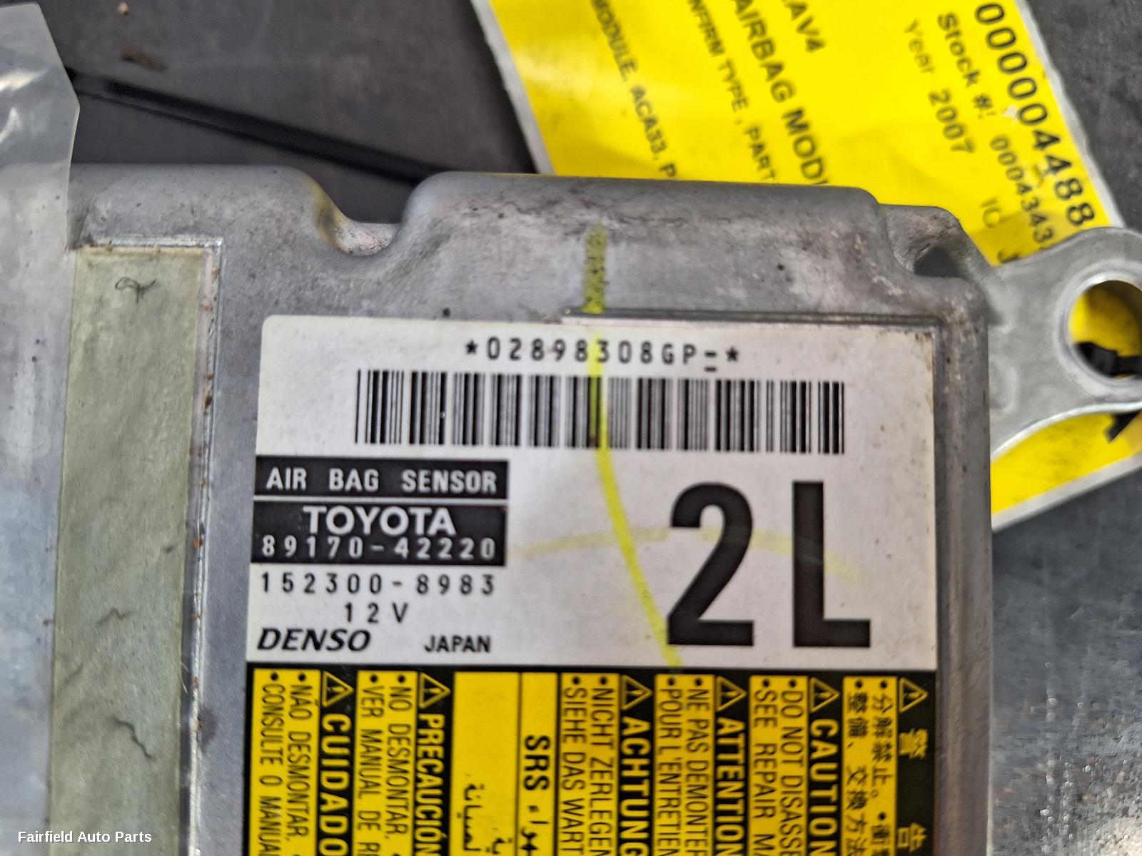 2005-2012 Toyota Rav4 Airbag Module Sensor