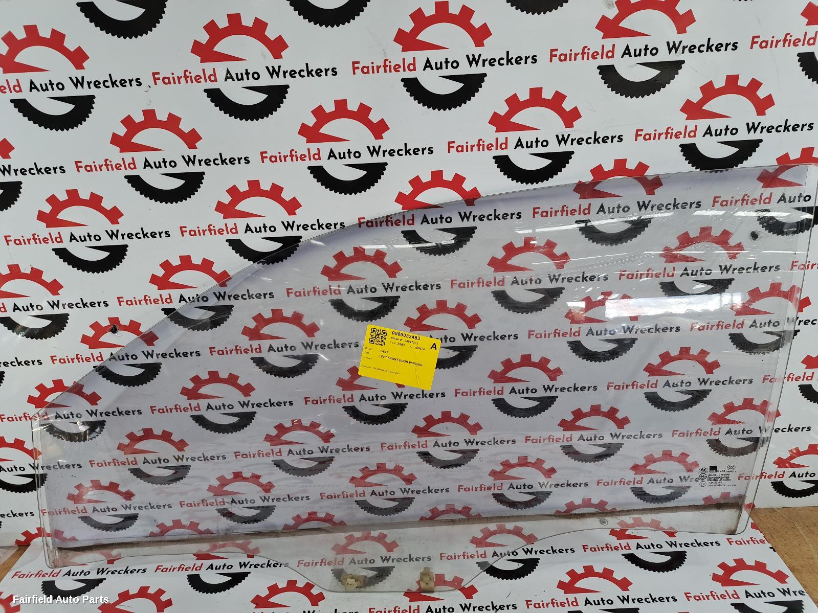 2003 Hyundai Getz Left Front Door Window