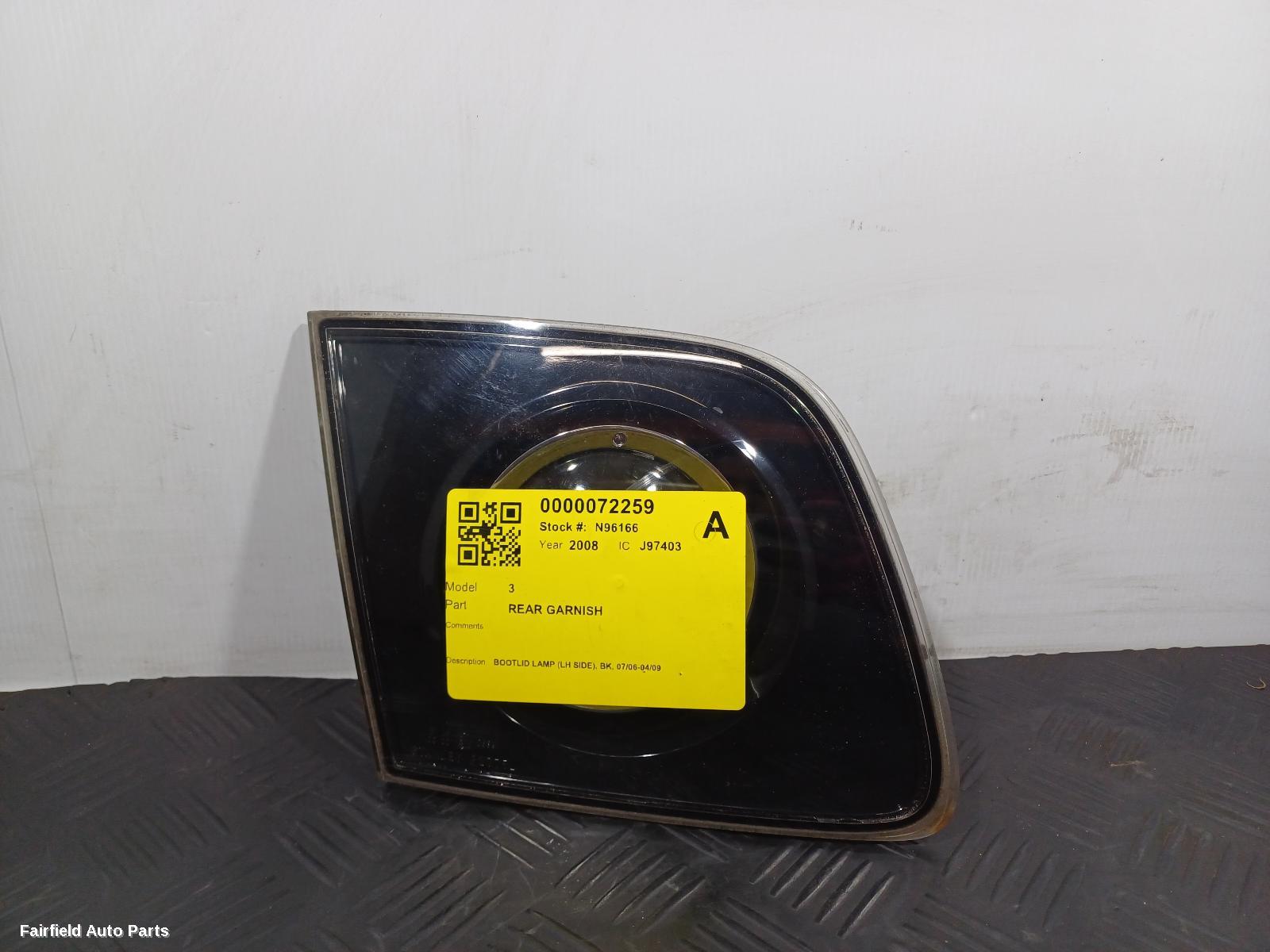 2006-2009 Mazda 3 Rear Garnish