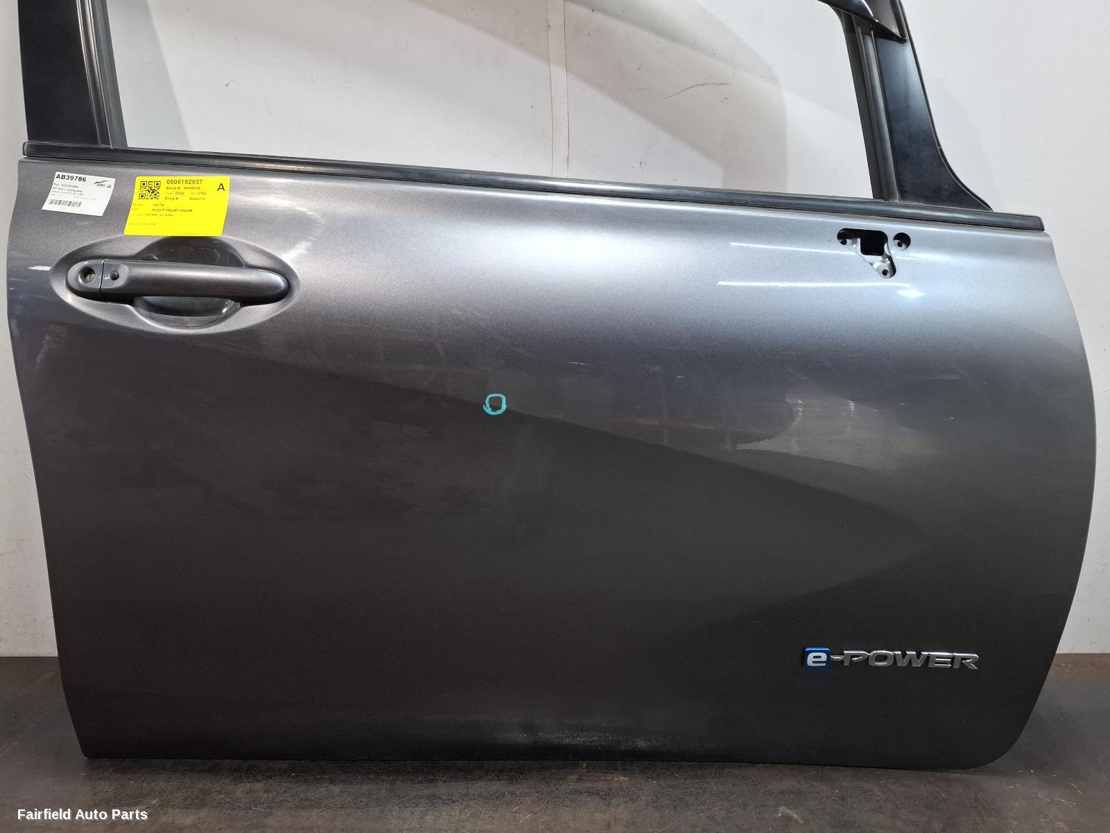 2012-2020 Nissan Note Right Front Door