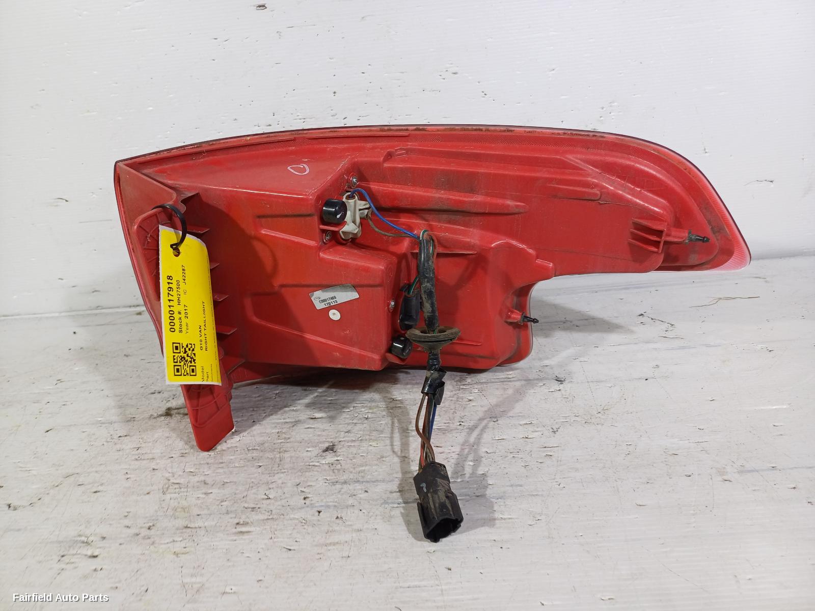 2015-2025 Ldv G10 Right Taillight