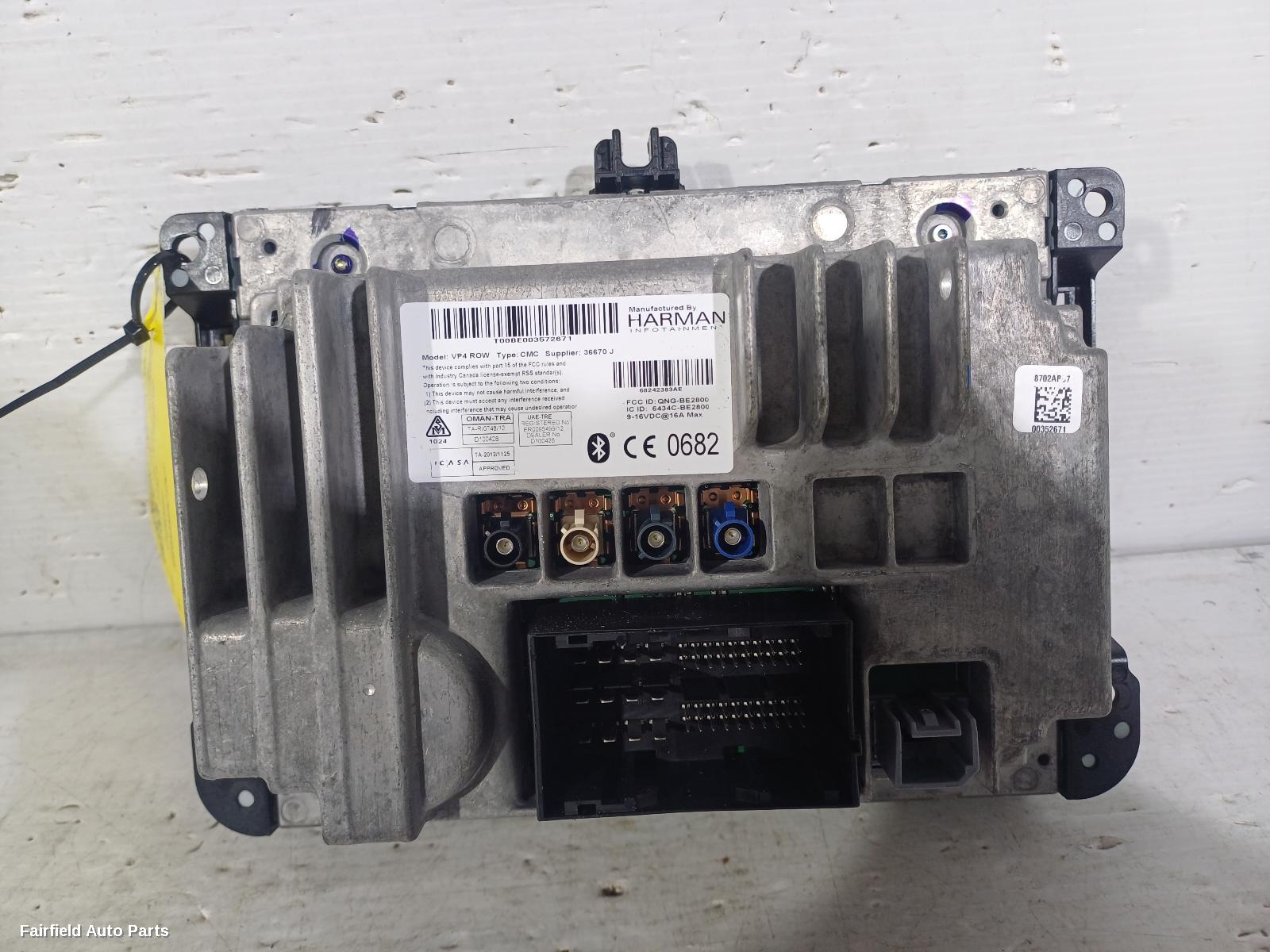 2014-2022 Jeep Cherokee Radio Cd Dvd Sat Tv